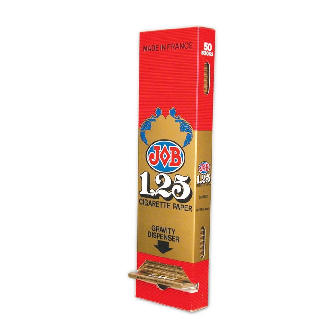 JOB Gold Rolling Papers With Gravity Dispenser | 1.25 Size | 50 Count Display product image