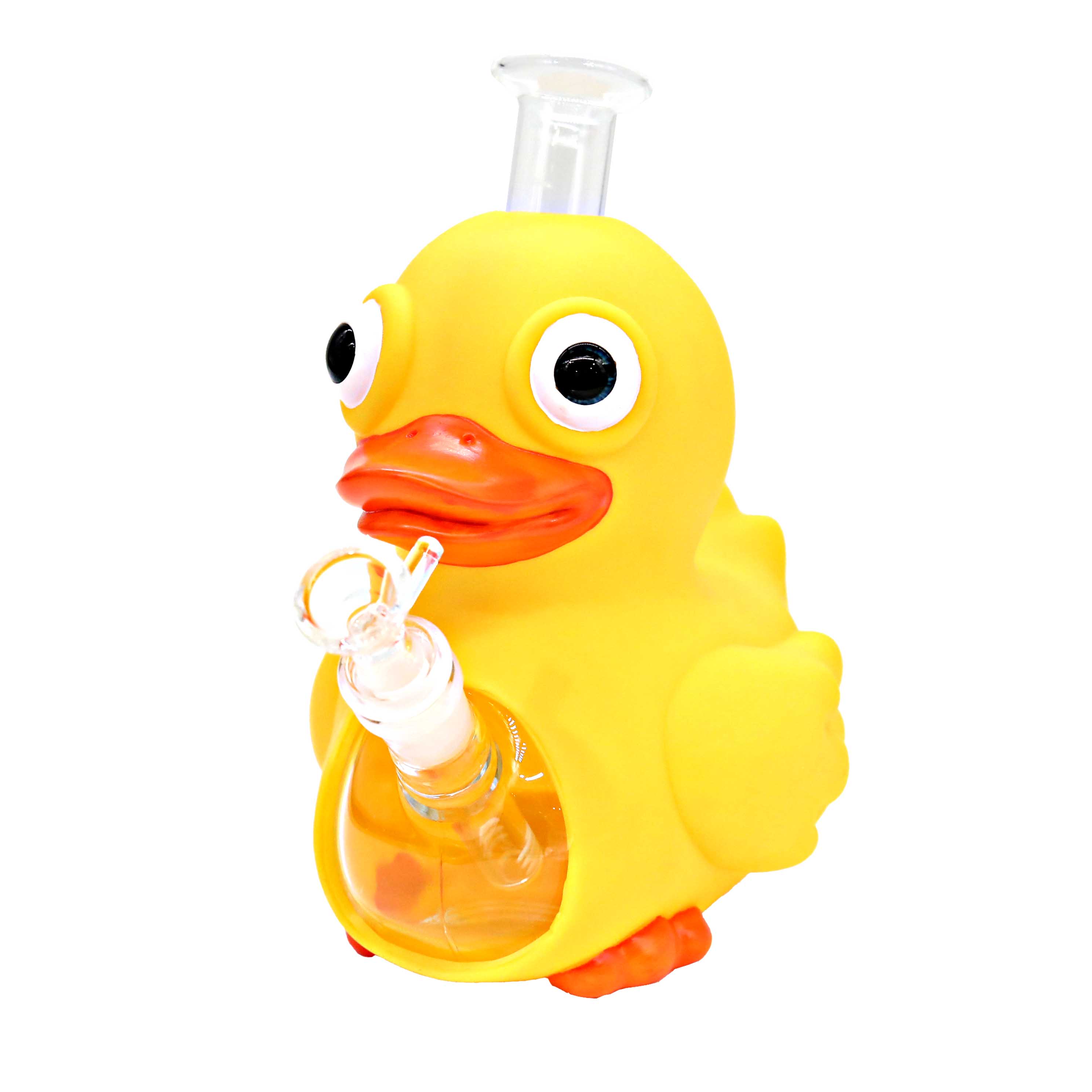 Big Duck Silicone Waterpipe (H524) | 8.1 inches | Assorted Colors product image