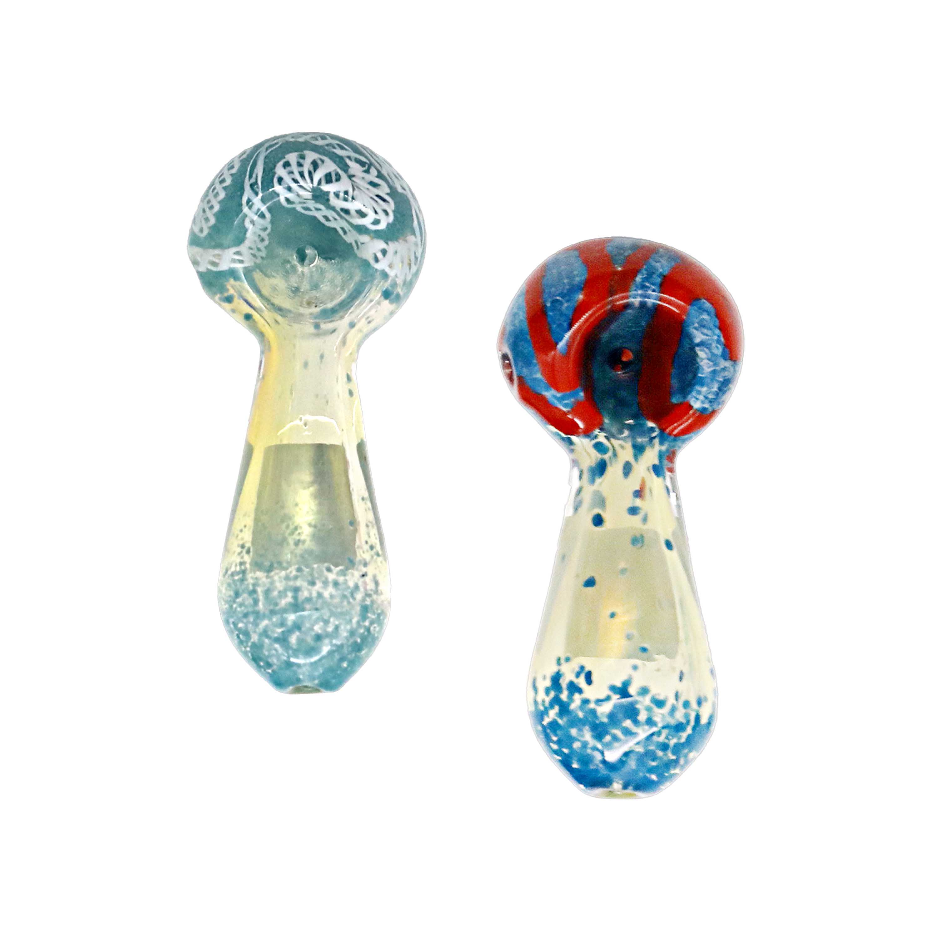 Dotted Top And Base Designer Mini Handpipe (HP213) | 3 inch | Assorted Colors product image