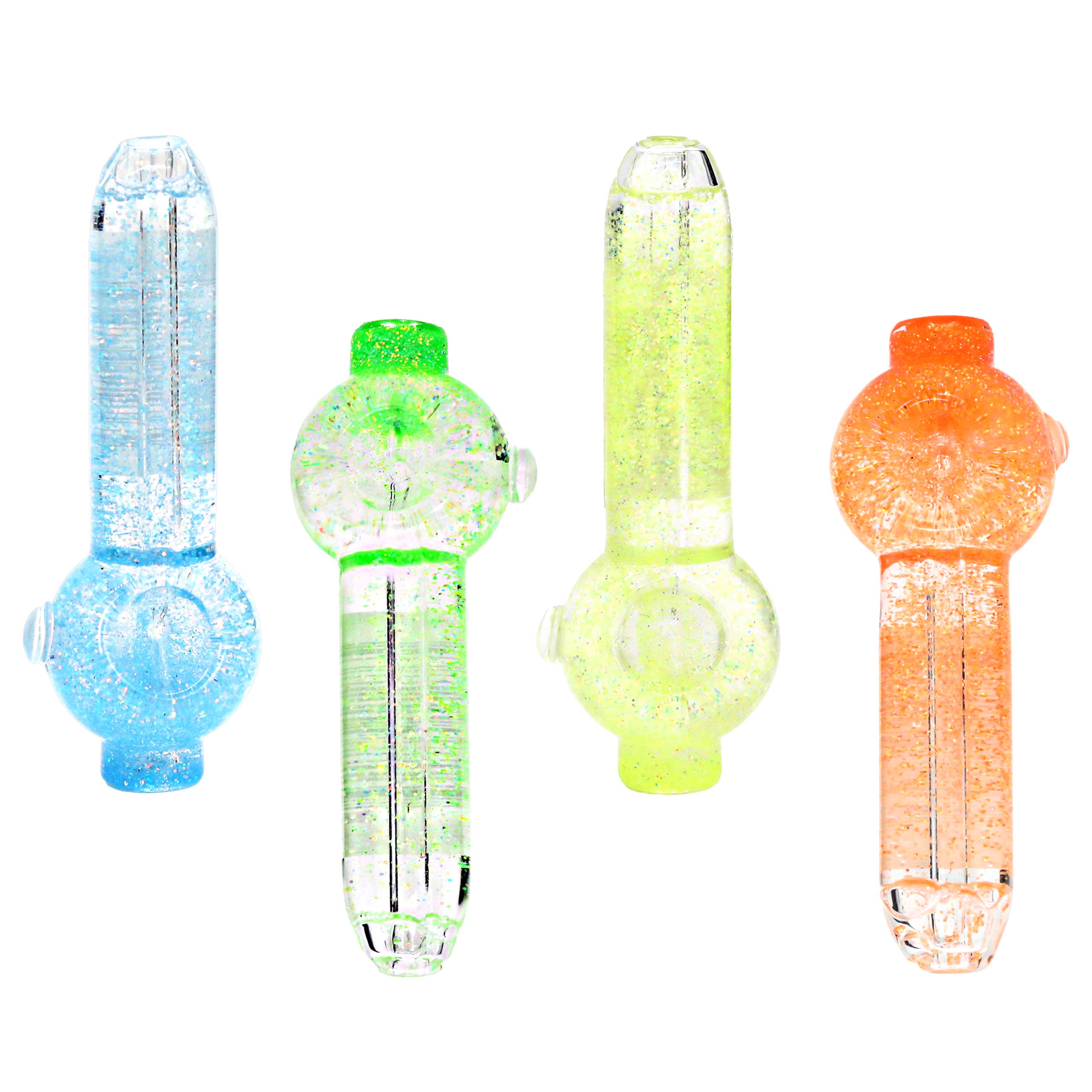 Apex Shimmery Spoon Handpipe (HPD-1135) | 4 inch | Assorted Colors product image