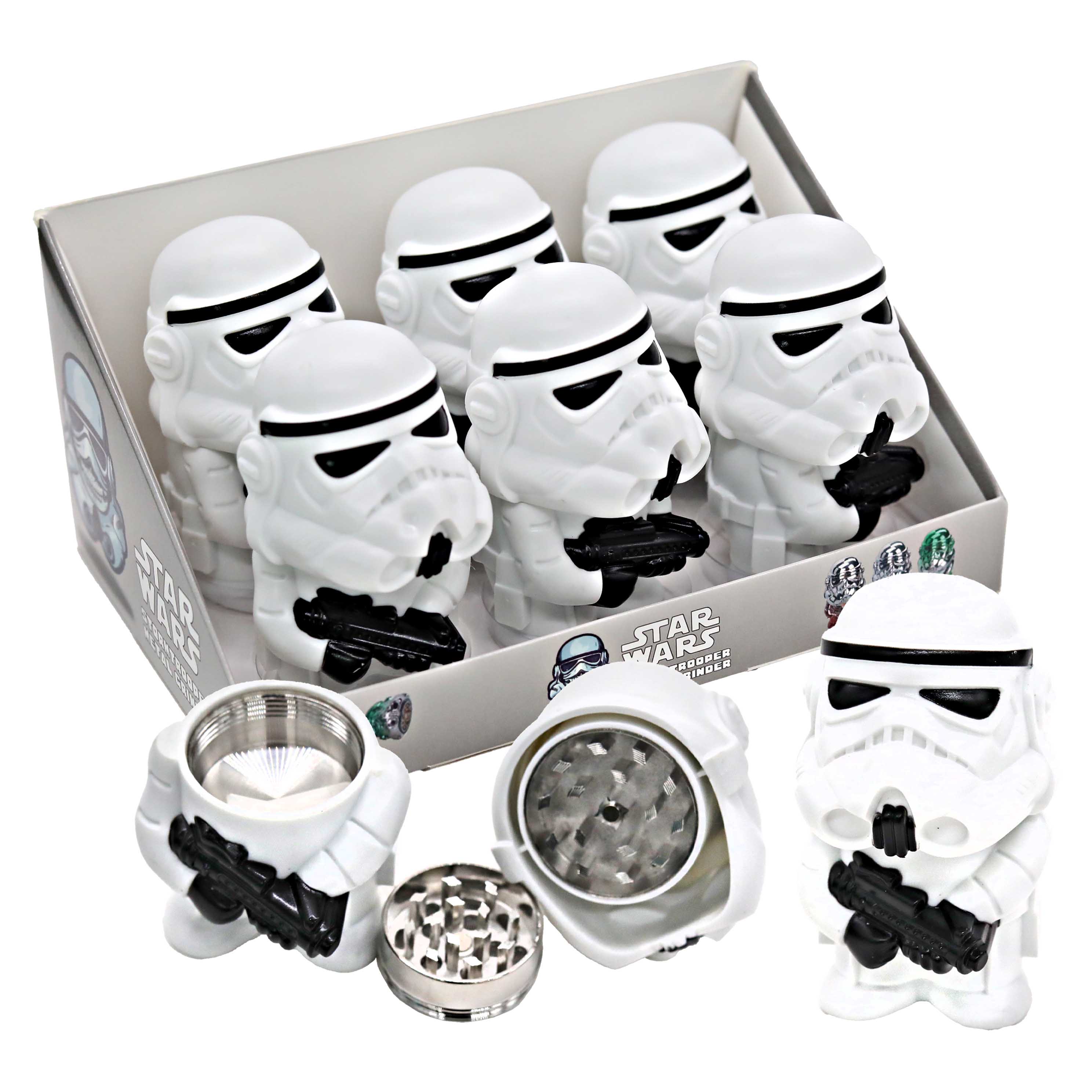 Hipster Galactic Trooper With Gun 2 Part Plastic Grinder (HX308) | Assorted Colors product image
