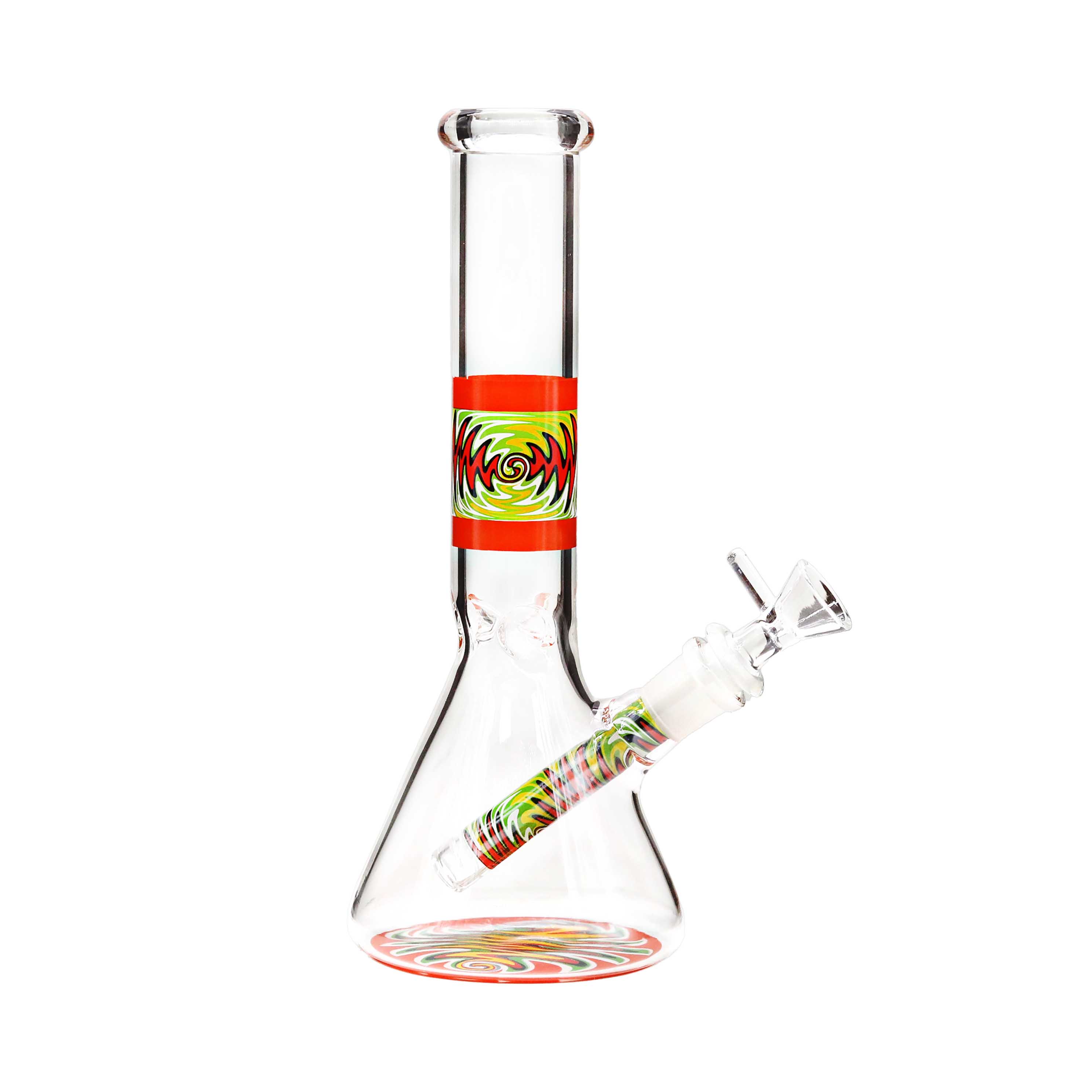 Wig Wag Bottom And Top Beaker Waterpipe (HXCP-425-P-A) | 10 inch | Assorted Colors - image 2 of 2
