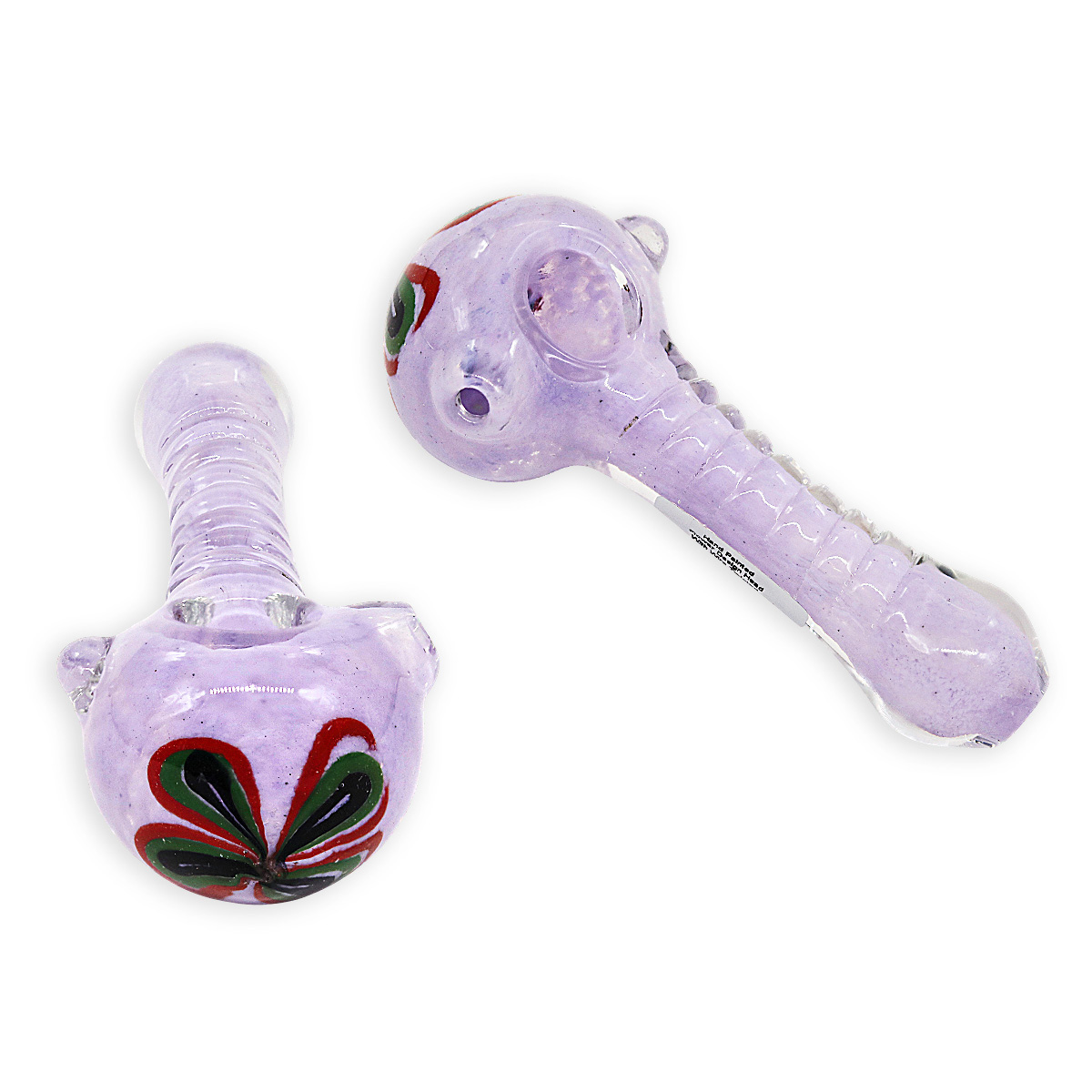 Hand Painted Flower Design Head With Wire Twisted Shaped Handpipe | 4 inches | Assorted Colors - image 1 of 2