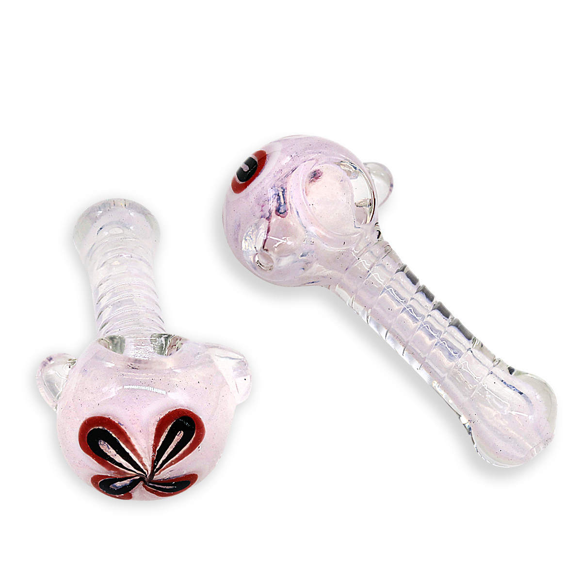 Hand Painted Flower Design Head With Wire Twisted Shaped Handpipe | 4 inches | Assorted Colors - image 2 of 2