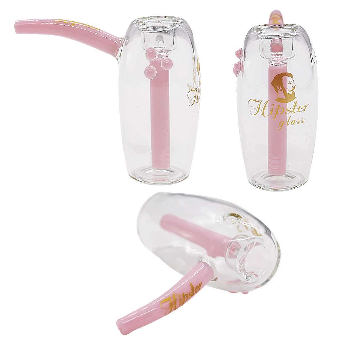 Hipster Oval Jar Shaped Mini Waterpipe (DY020) | 4 inches | Assorted Colors product image