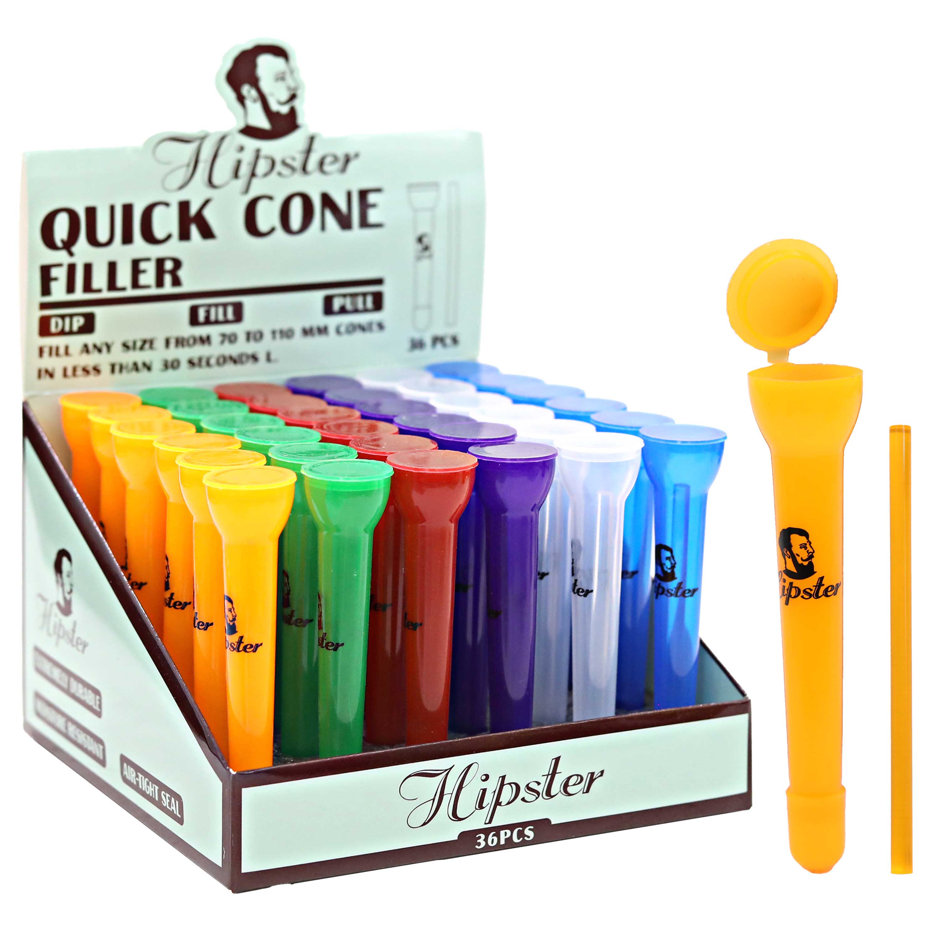 Hipster Quick Cone Filler (FY016) | 36 Count Display | Assorted Colors product image