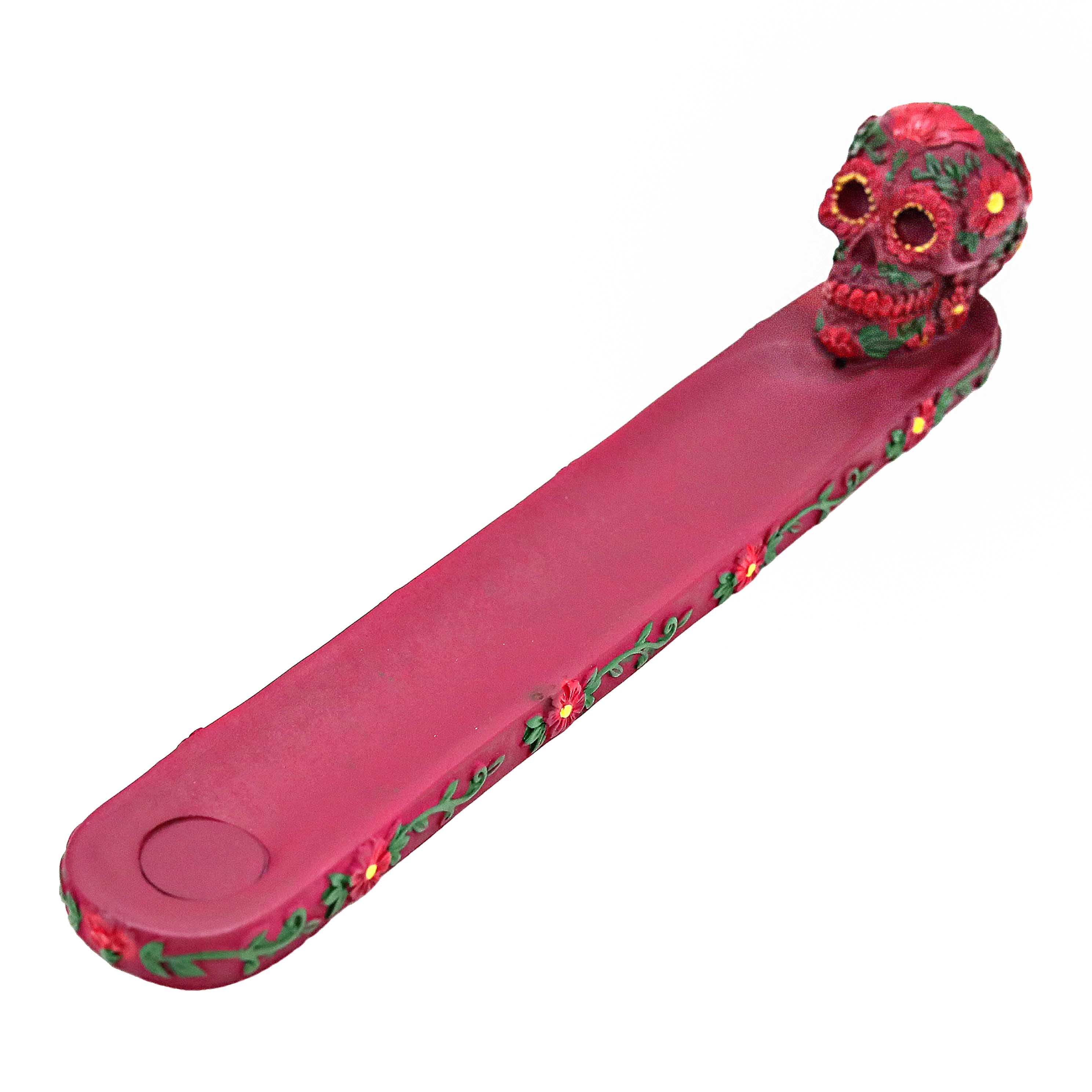 Fujima Flower Sugar Skull Incense Burner (IB40) | 10 inches product image