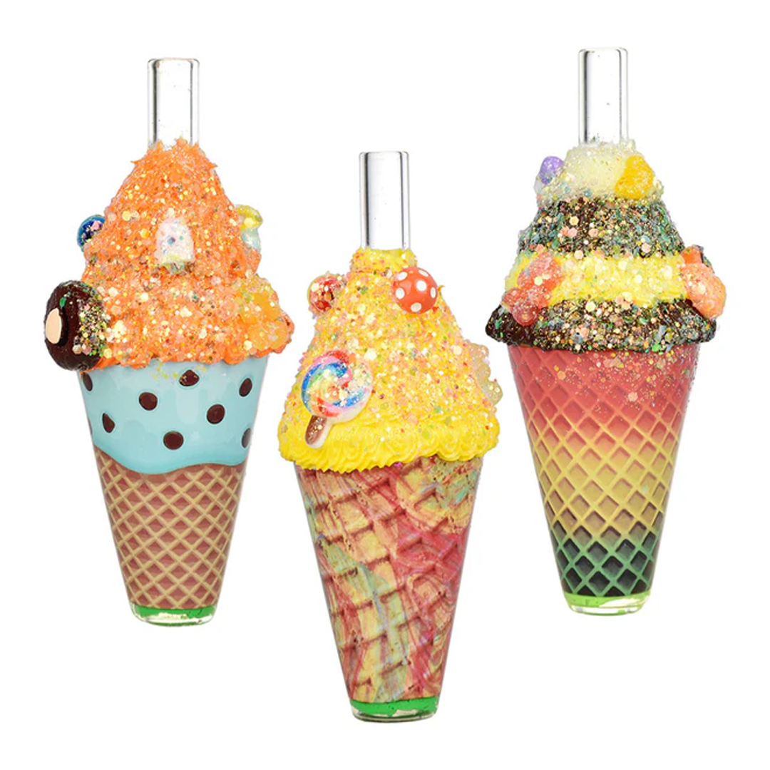 Dabtized Popsicle With Sprinkles Glass Handpipe | 6 inch | Assorted Designs product image