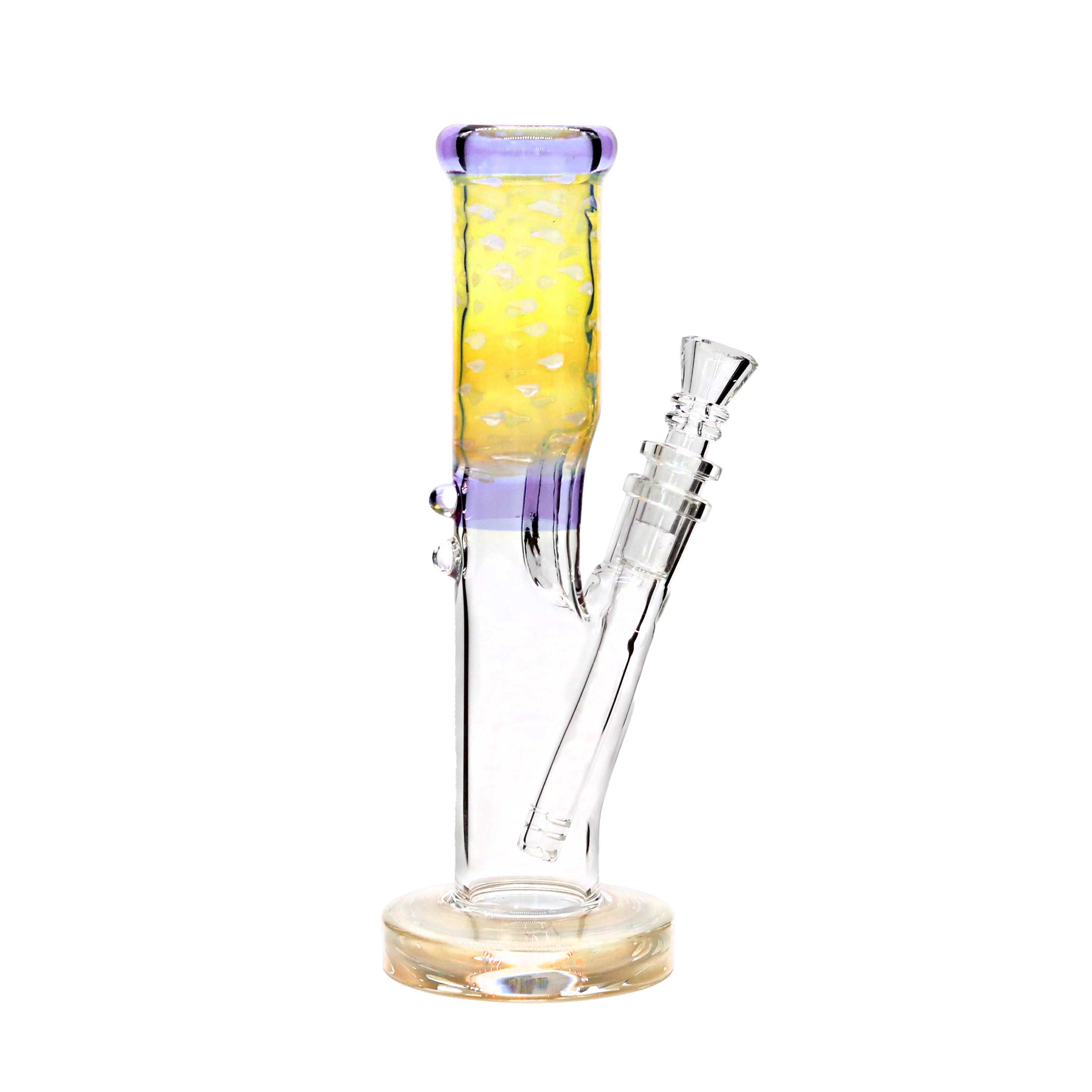 Illuminati Glass Fully Fumed Bubble Trapped Mini Staright Waterpipe (JDFM) | 10 inches product image
