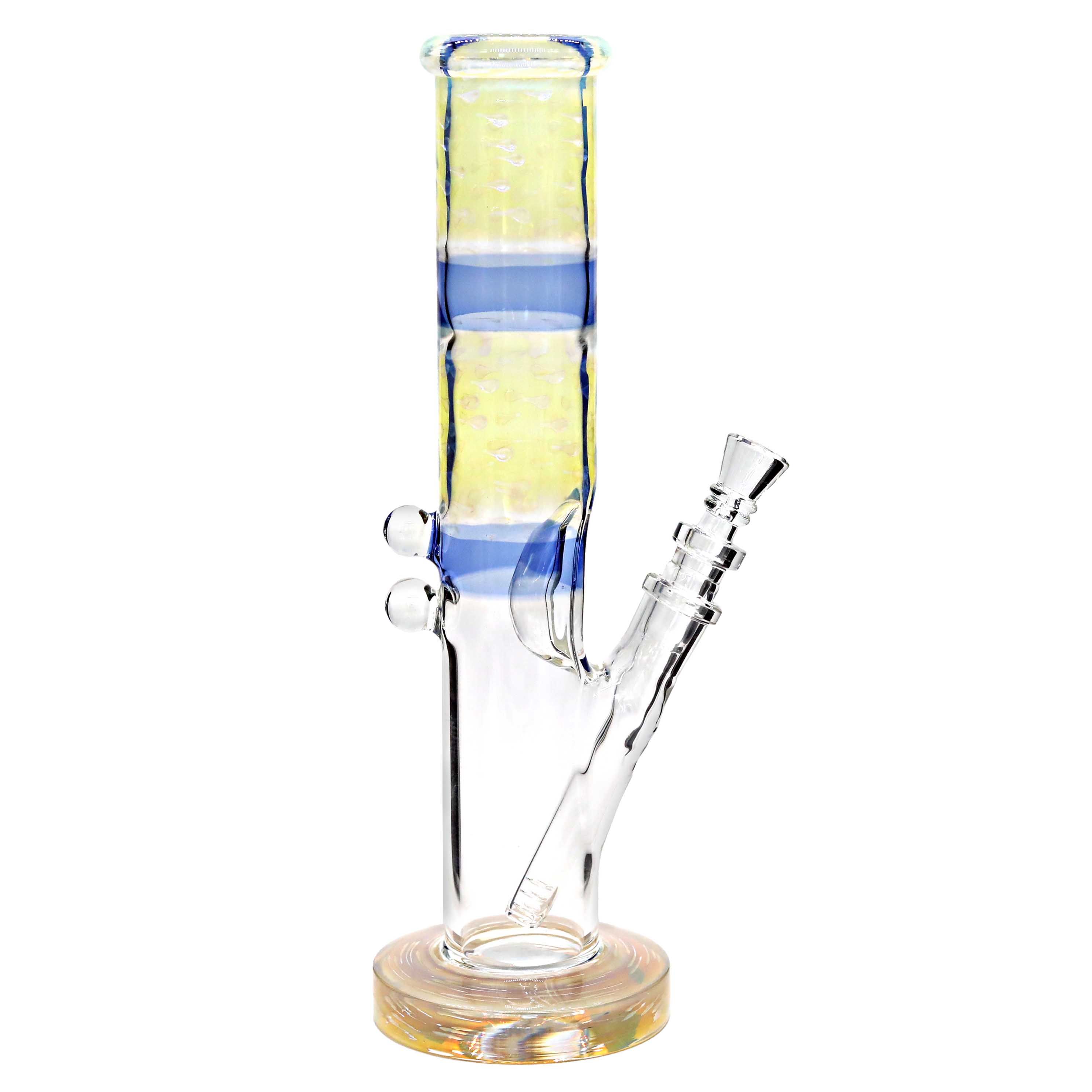 Illuminati Glass Fully Fumed Bubble Trapped Staright Waterpipe (JDFM) | 12 inches product image