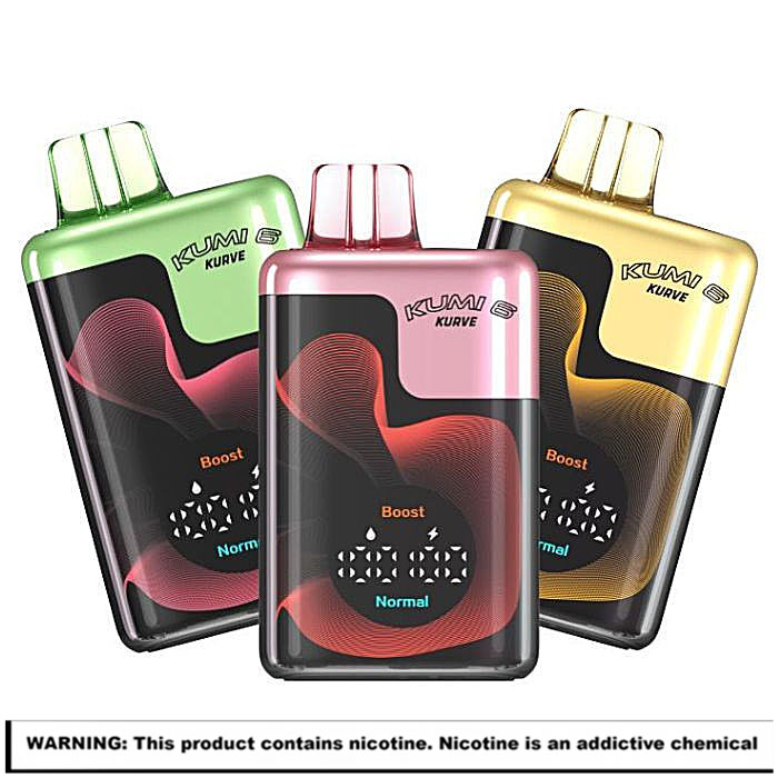 KUMI 6 Kurve Rechargable Disposables | 5% SFN | 35000 Puffs | 5 Count Display product image