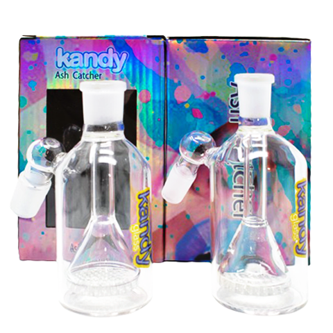 Kandy Glass Bottle Shaped Ash Catcher | 14mm | 6 inch | Assorted Colors product image