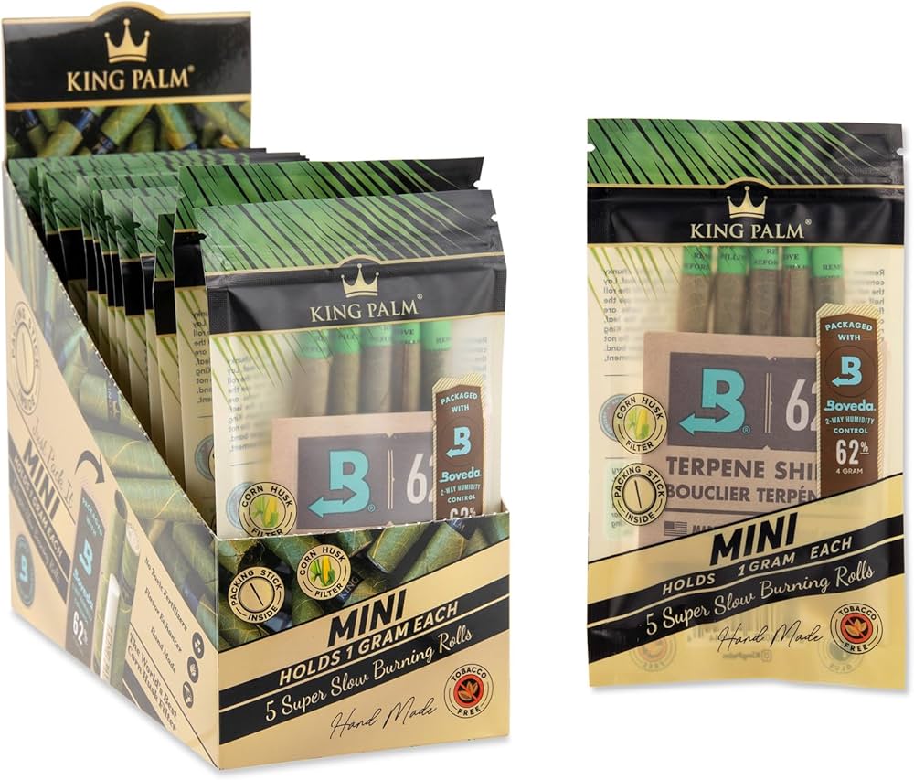 King Palm 1 Gram Mini Cones | 5 Pack | 15 Count Display product image