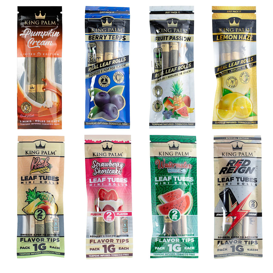 King Palm Leaf Tubes Mini Rolls | 2 Pack | 20 Count Display product image