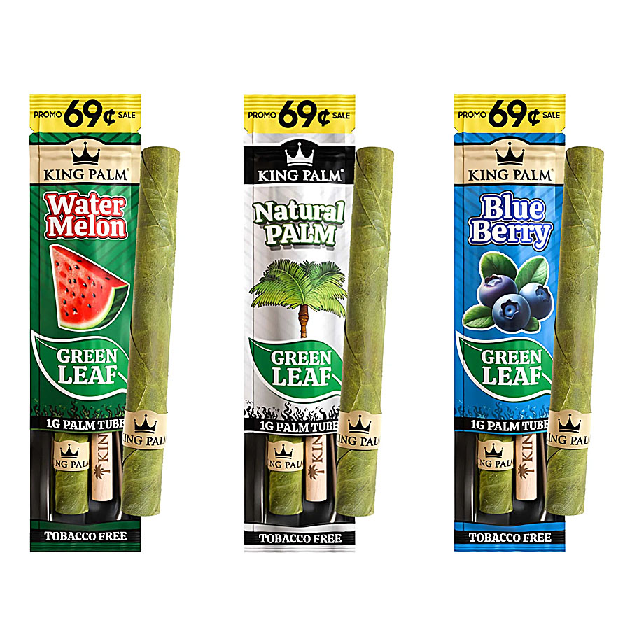 King Palm Pre Priced (1 For $0.69) Single Palm Tube | 1 Grams | 30 Count Display product image