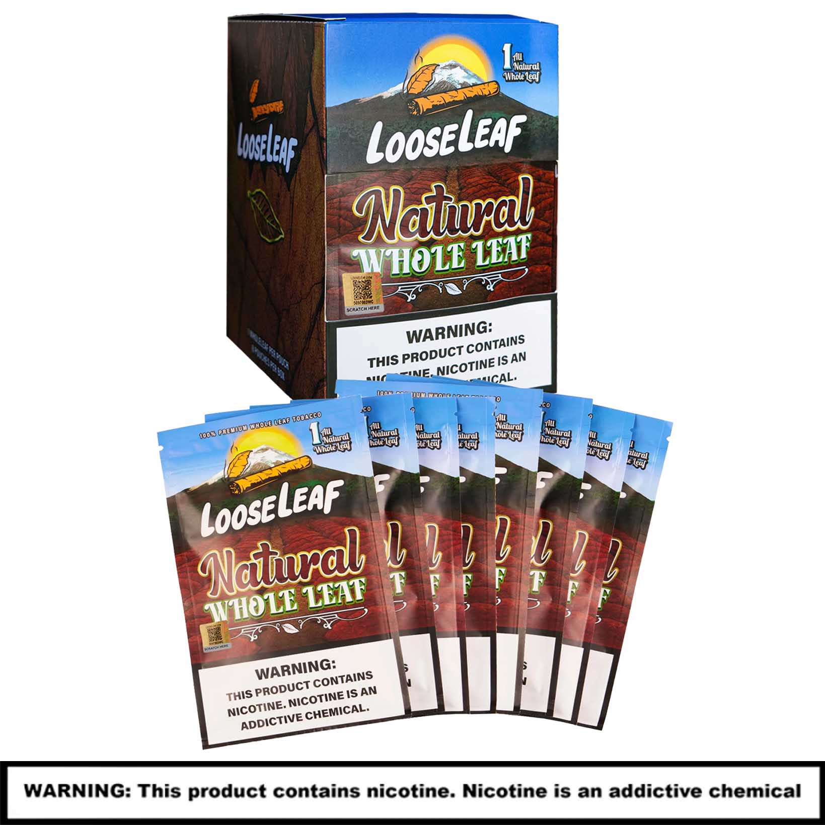 LooseLeaf Natural Whole Leaf | 1 Pack | 8 Count Box product image