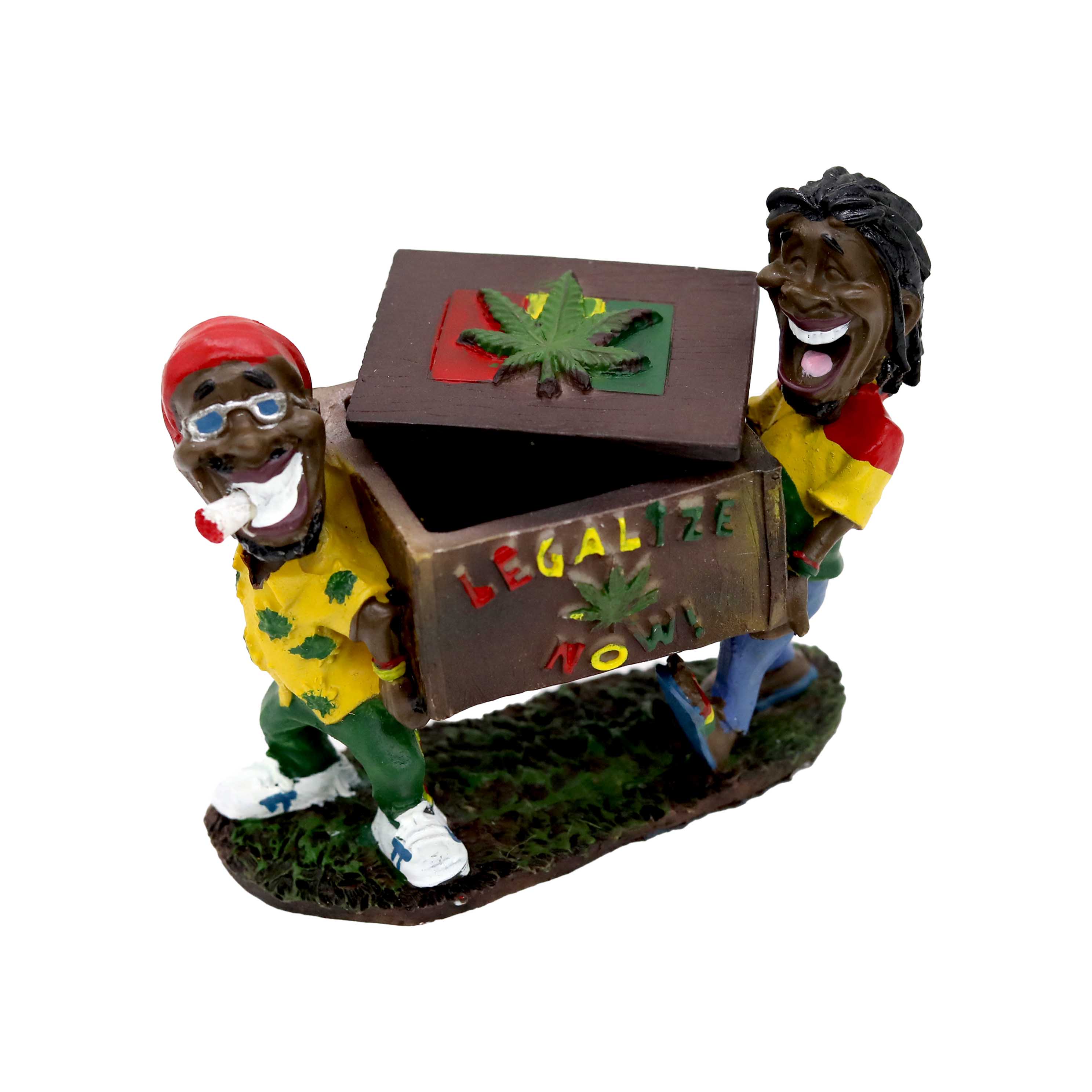 Fujima Jamaican Polystone Ashtray (LT116) | 5 inch product image