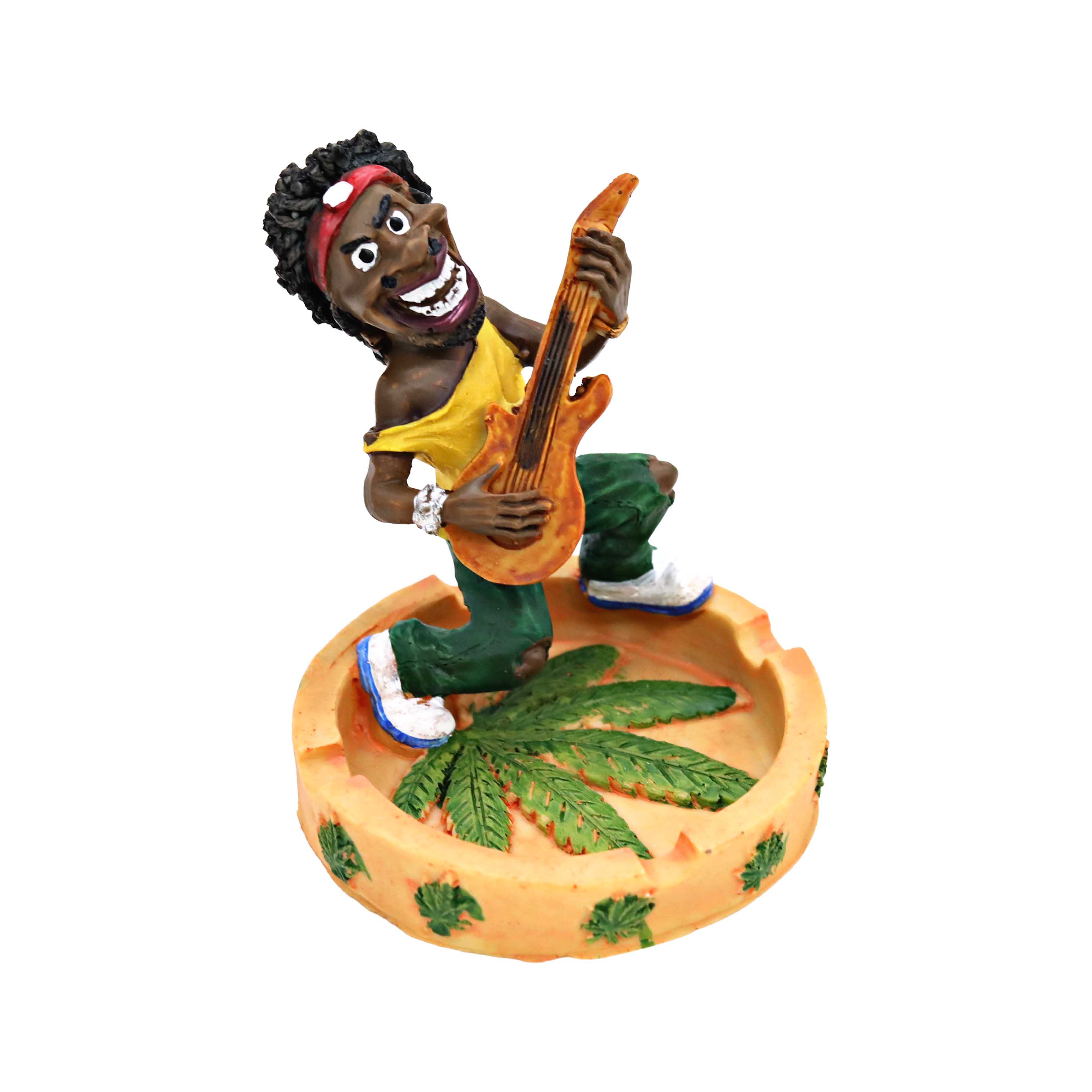 Fujima Jamaican Dancing On Leaf Stage Ashtray (LT118) | 5.9 inches product image
