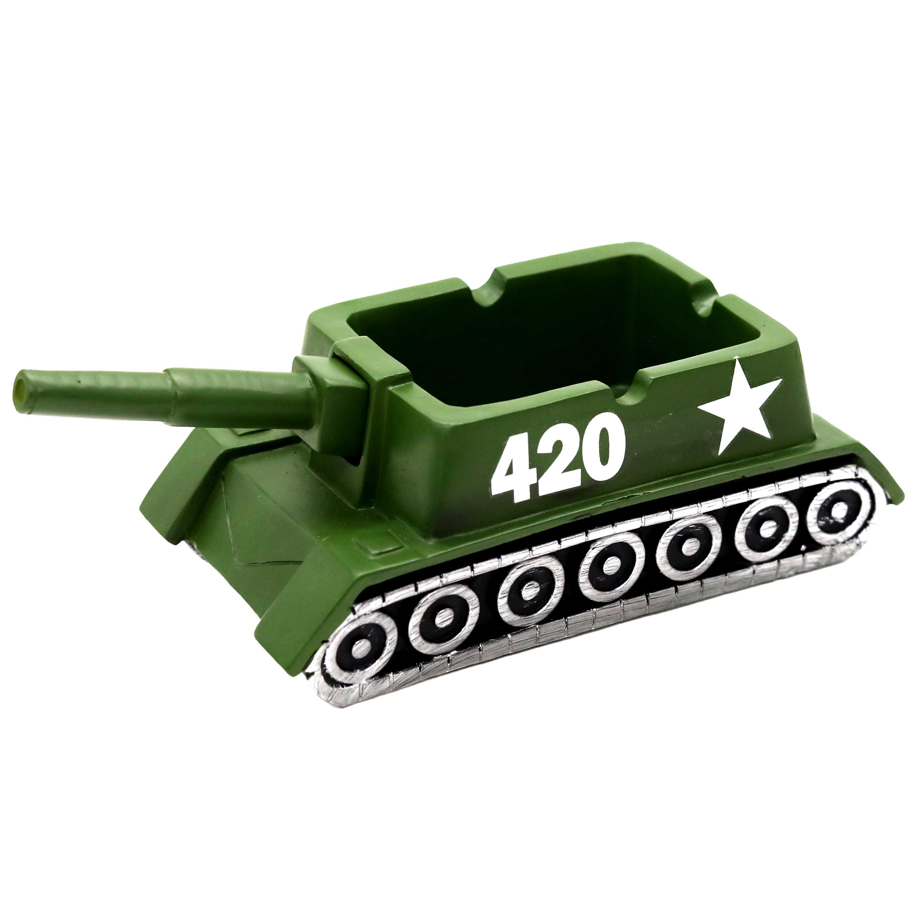 Fujima Green 420 Tank Ashtray (LT249) | 7.5 inches product image