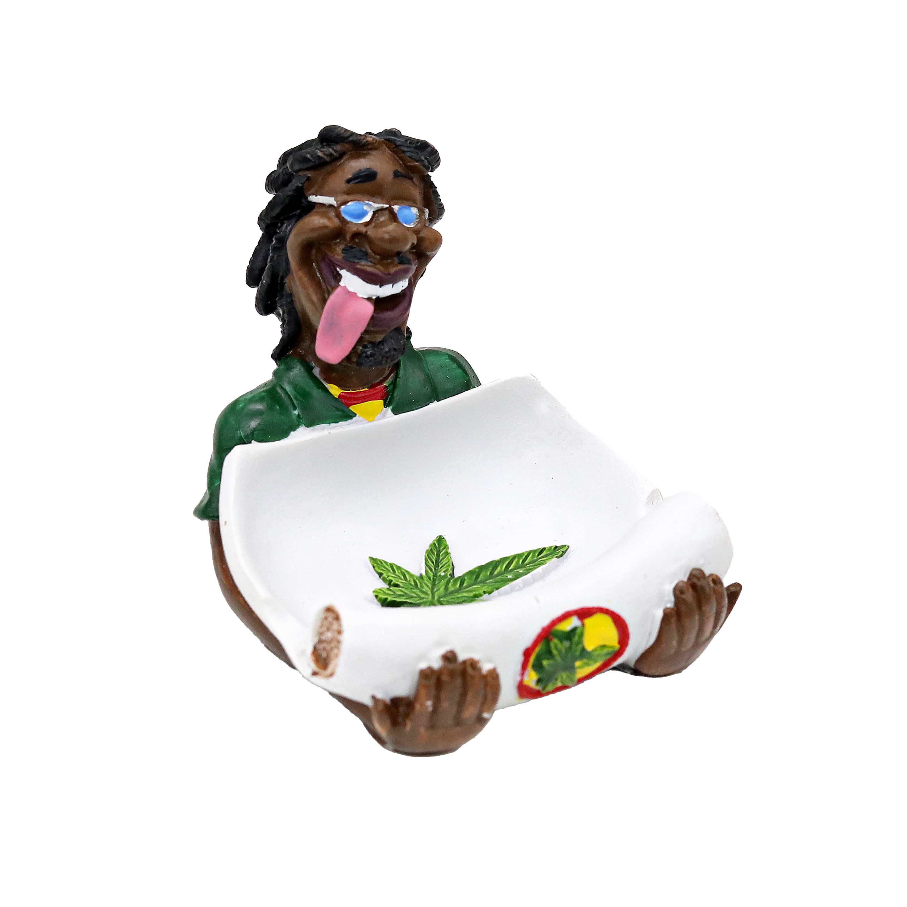 Fujima Jamaican Polystone Resin Ashtray (LT47) | 5 inch product image