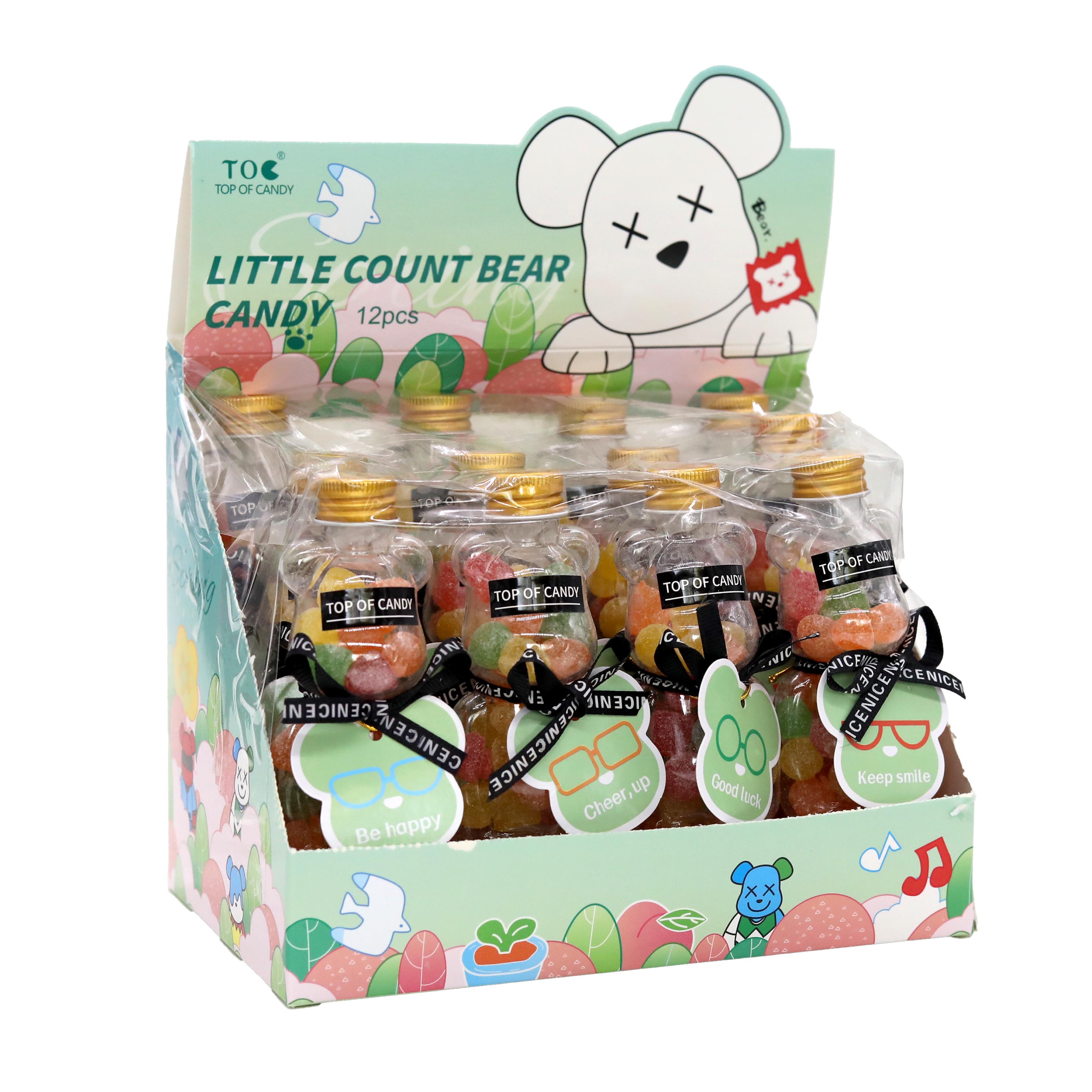 Top Of Candy Little Count Bear Candy | 12 Count Display | Mixed Fruit product image