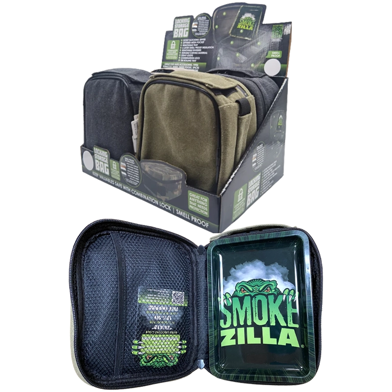 Smoke Zilla Canvas Smell Proof Storage Locking Bag With Rolling Tray (022150) | Assorted colors product image