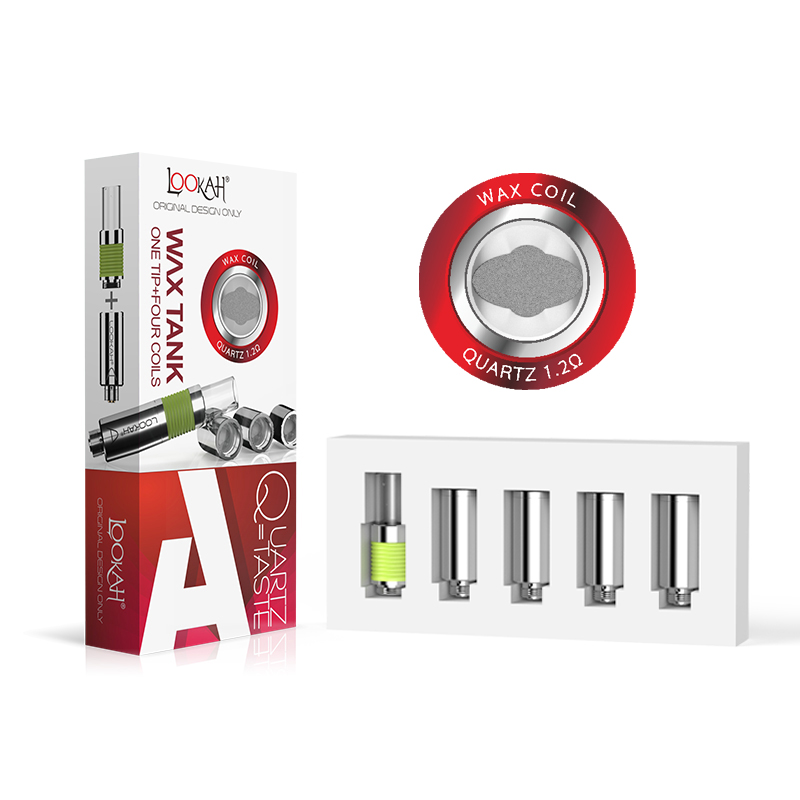 Lookah Wax Tank 1Tip+4 Tunnel Quartz Coil | A product image