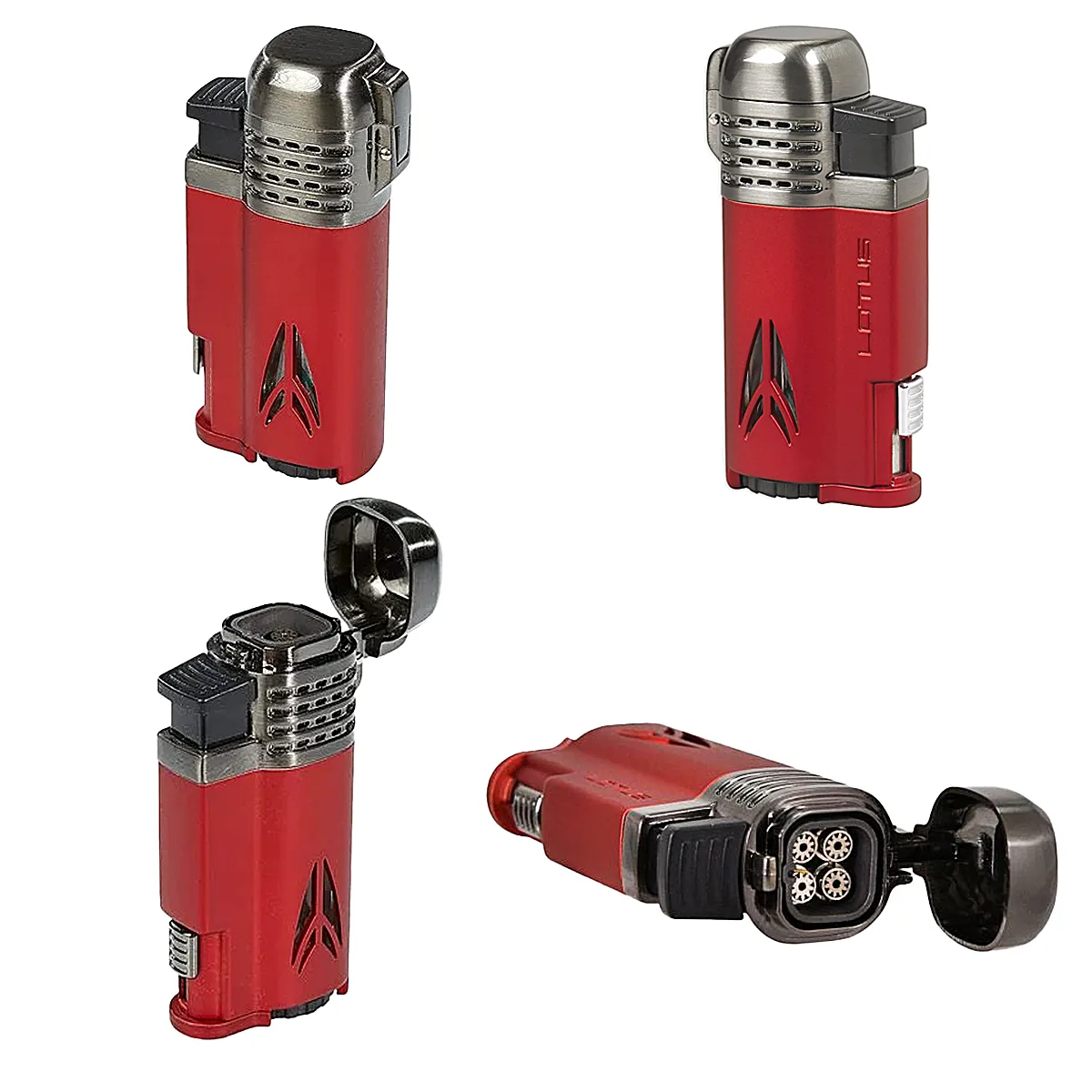 Lotus Defiant Lighters (L6530) | Red-Gunmetal product image