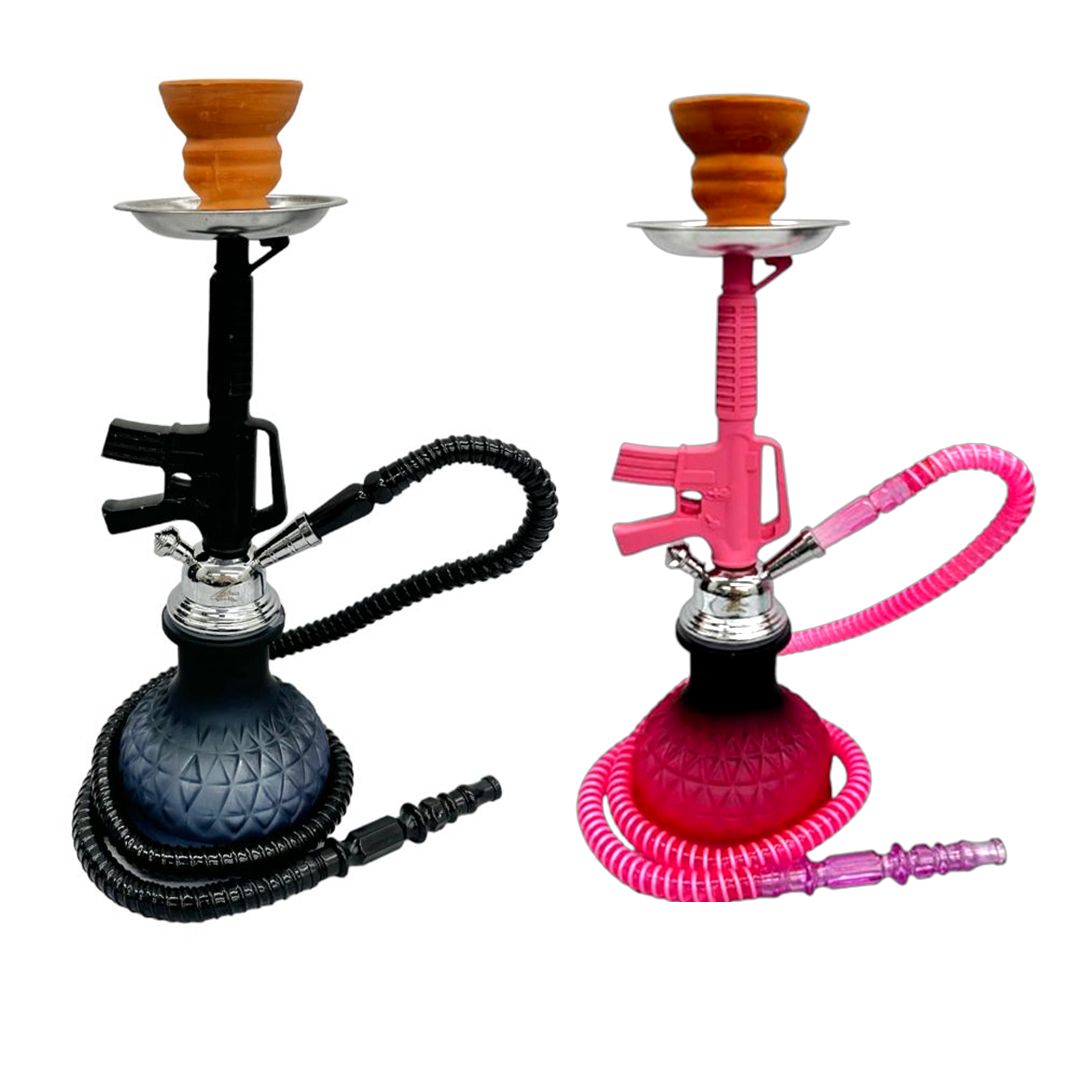 Zebra Pumpkin M16 Hookah | 1 Hose | Assorted Colors product image