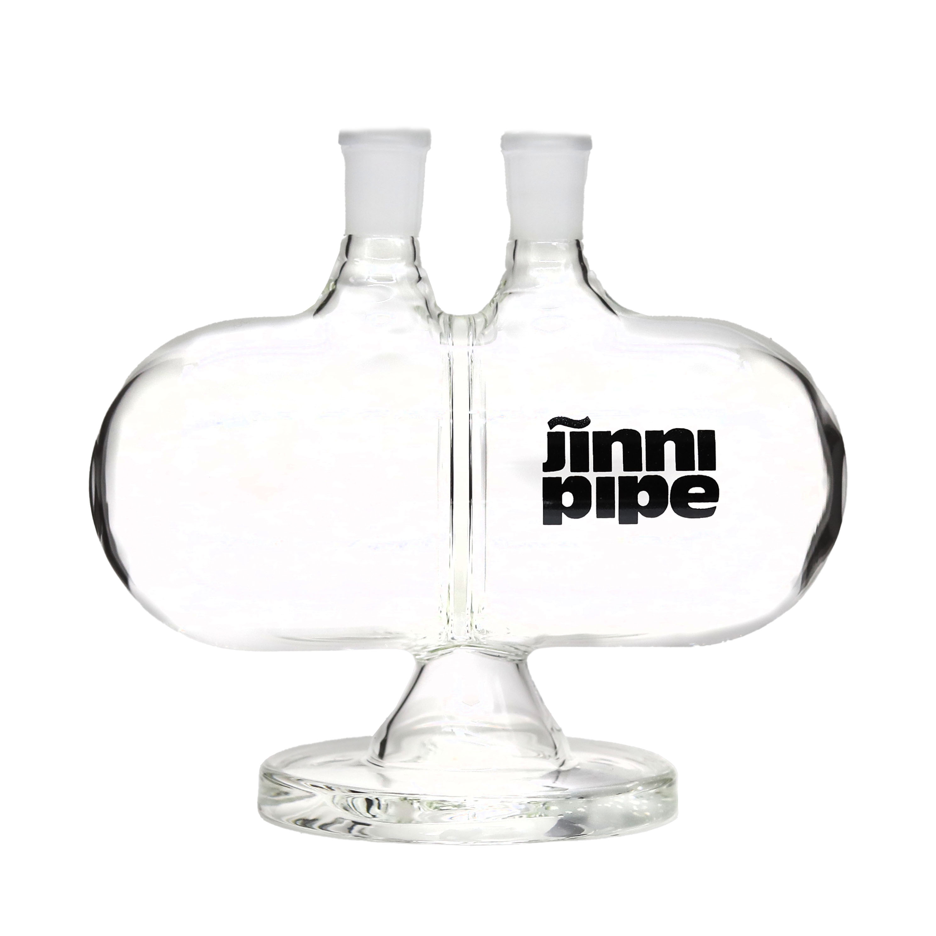 Cignature Transparent Double Water Chamber Glass Gravity Waterpipe (MB319) | 7 inch product image