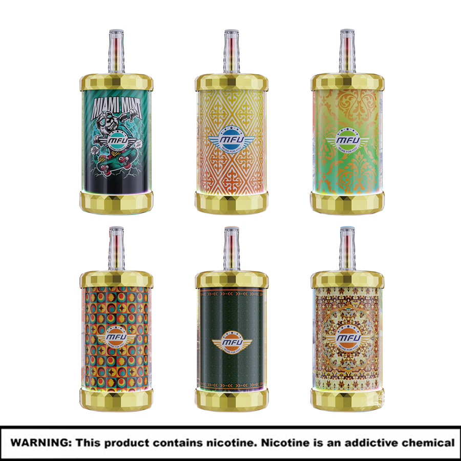 MFU Shisha X3 Hookalit Disposables | 5% Nicotine | 150000 Puffs | 5 Count Display product image