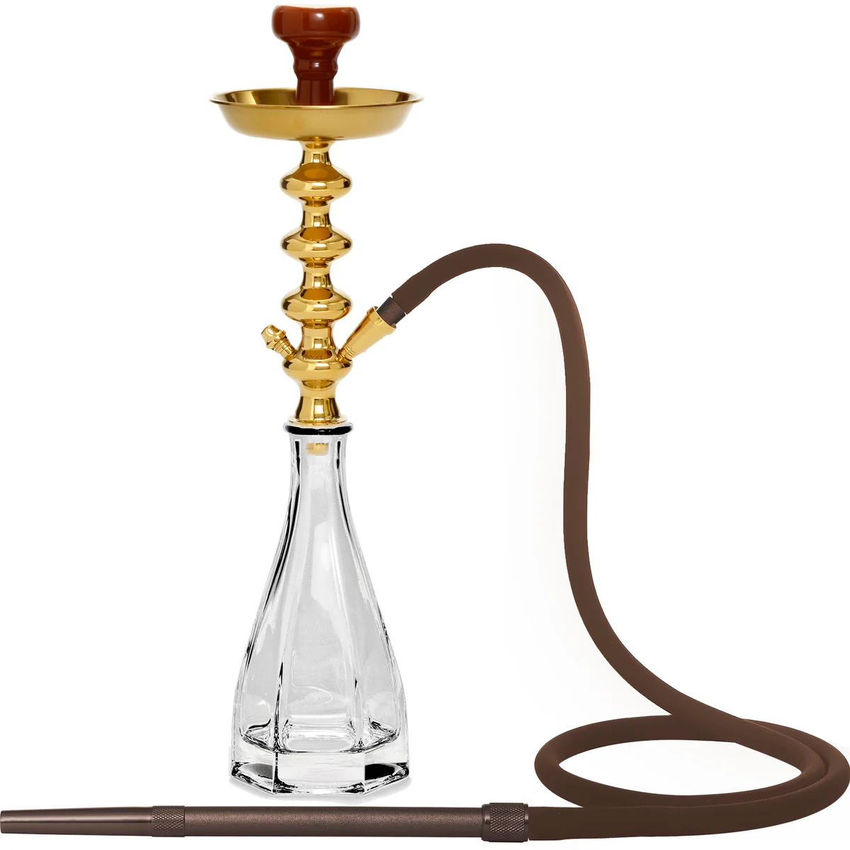 MYA MIKADO (267) Clear Crystal One Hose Hookah | 20 inch product image