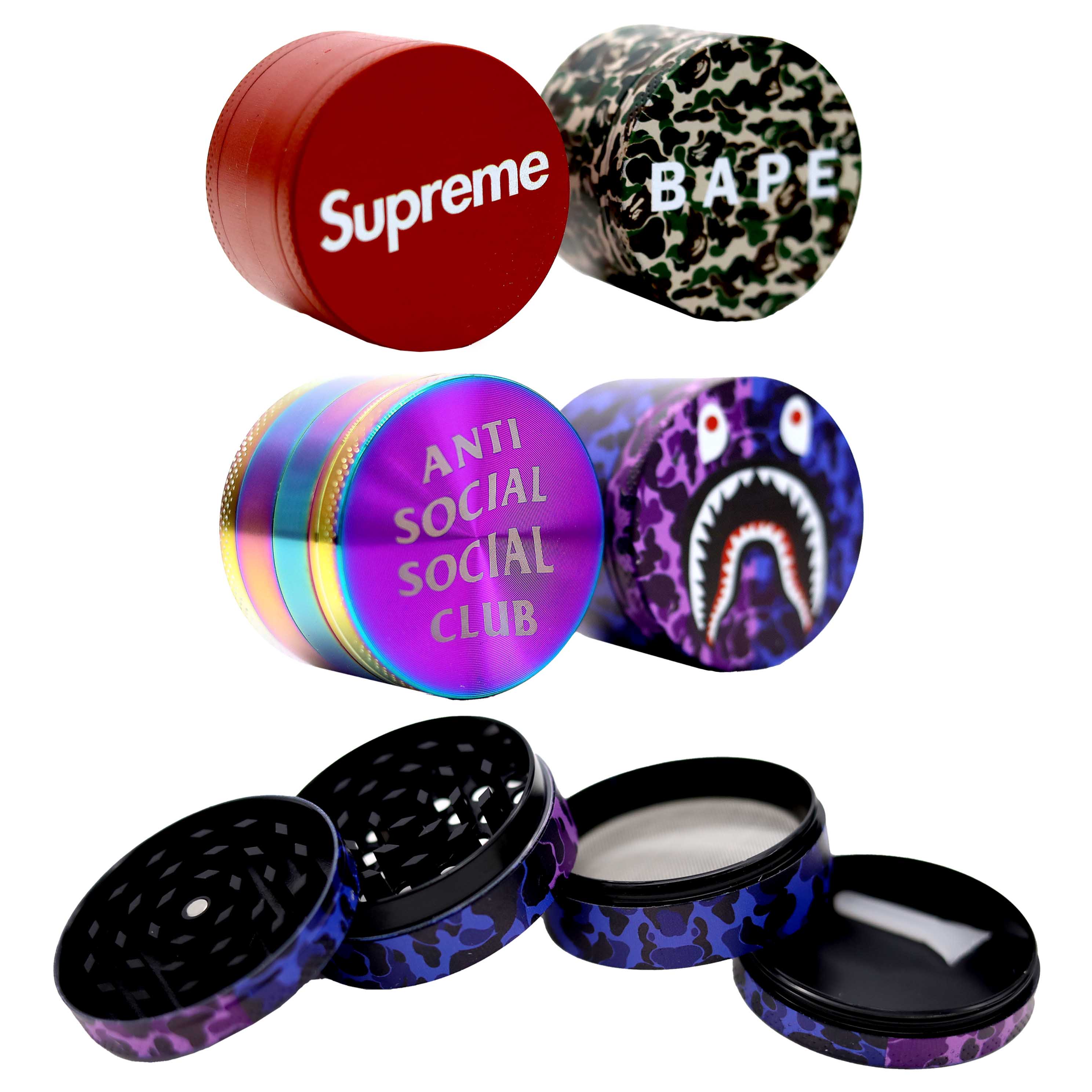 MOB Hype Metallic 4 Part Heavy Grinder | 55mm product image