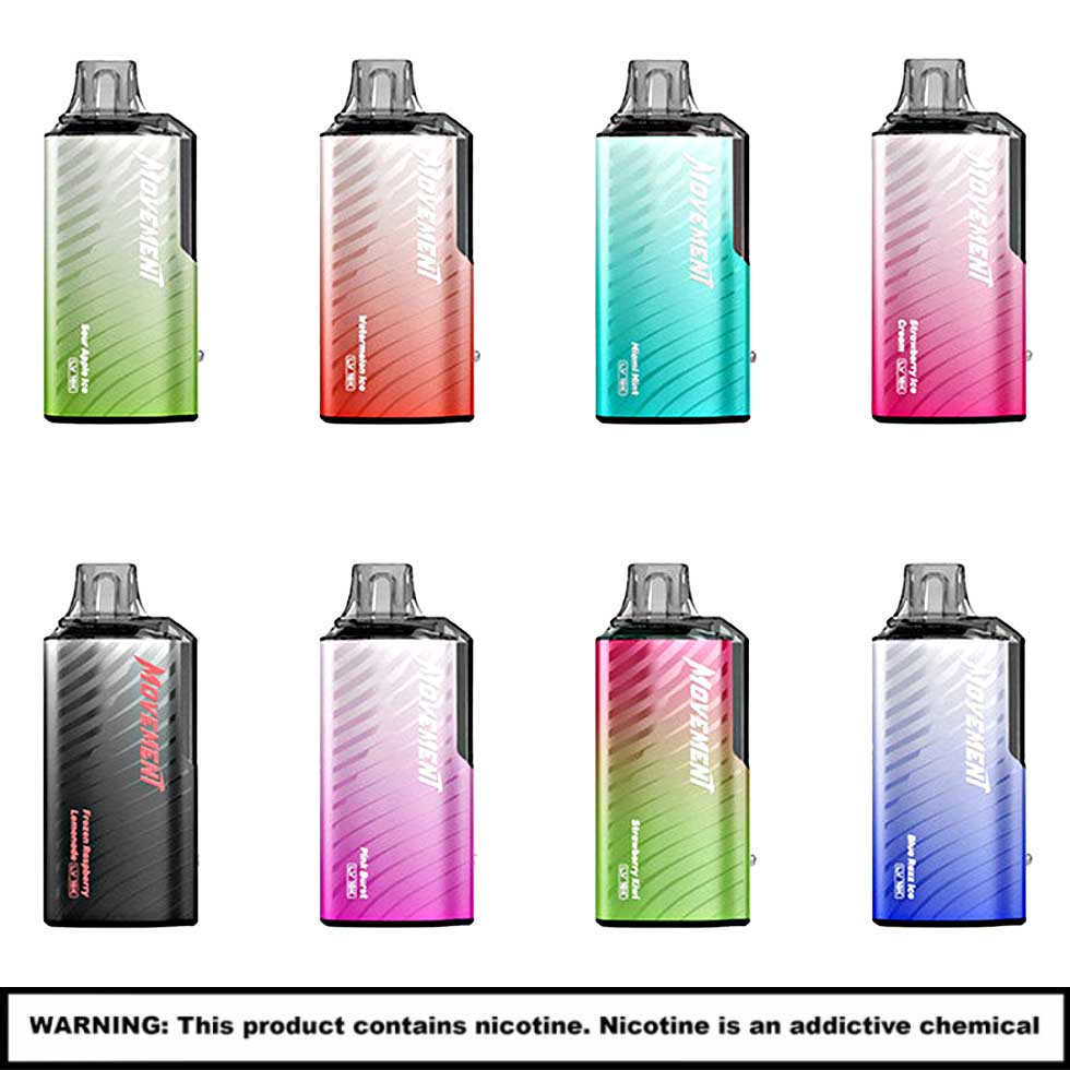 Movement LV 18K Rechargable Disposables | 5% Nicotine | 18000 Puffs | 5 Count Display product image