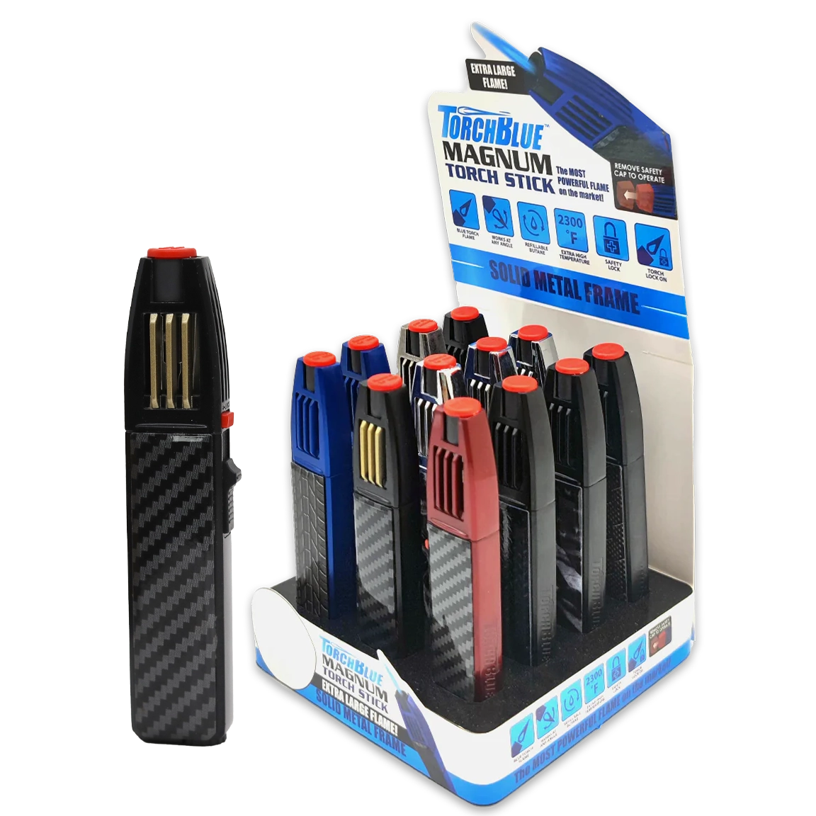 TorchBlue Magnum Zinc Metal Torch (023755) | 4 inch | 12 Count Display product image