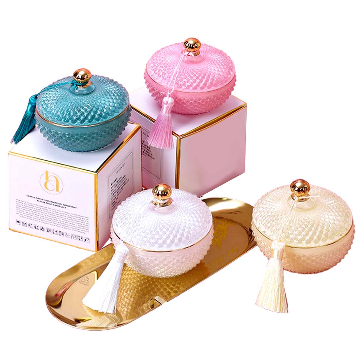 MAHSARA Premium Soy Wax Scented Candle Designer Jar | 13.4oz product image