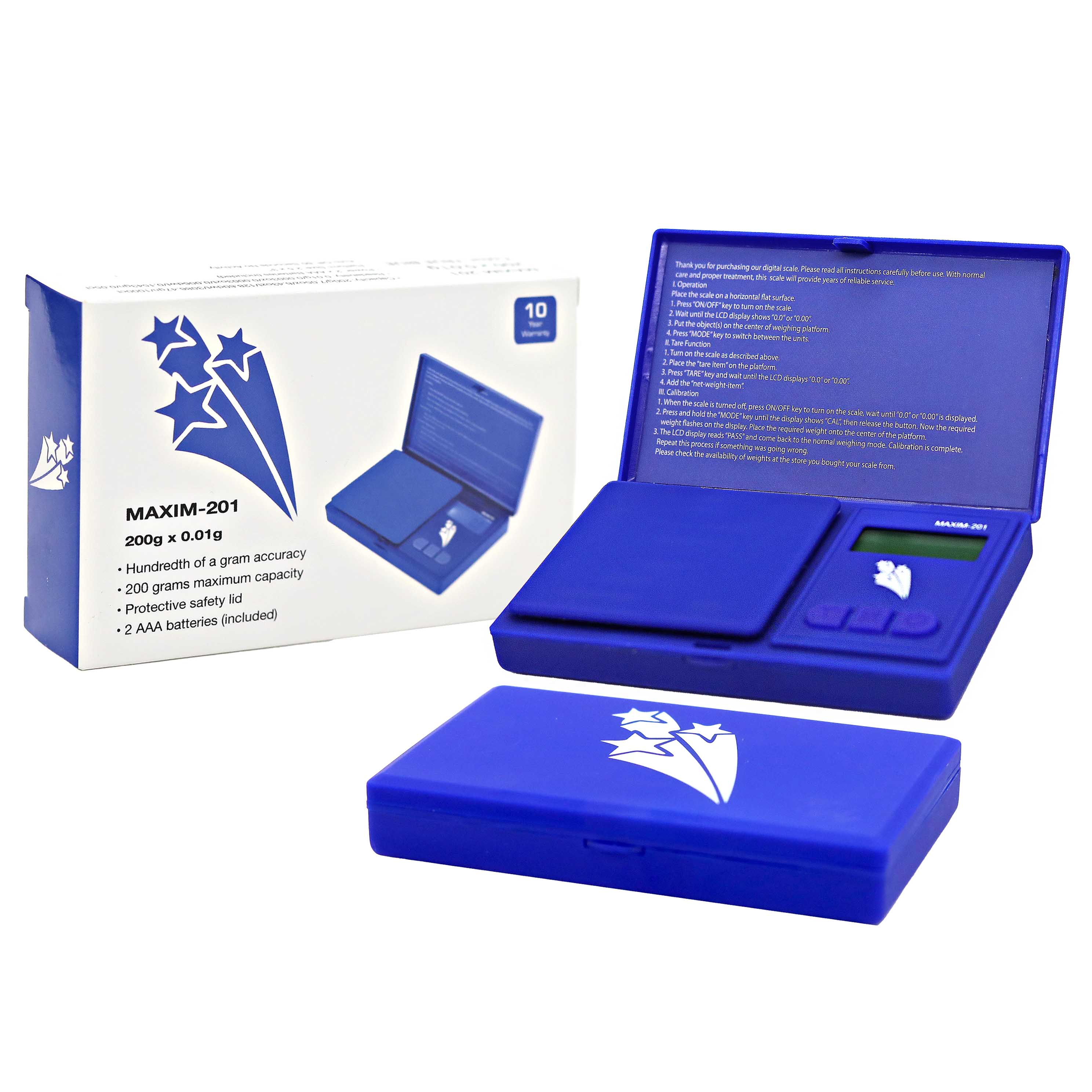 Maxim-201 Digital Pocket Scale | 200x0.01g product image