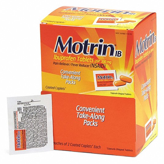 Motrin Pain Reliver Fever Reducer Tablets | 200mg | 2 Pack | 25 Count Display product image