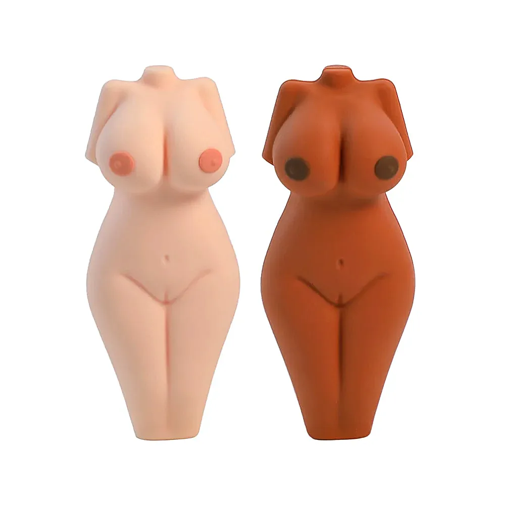 Naked Lady Figure Silicone Handpipe (H308) | 3 inches | Assorted Colors product image