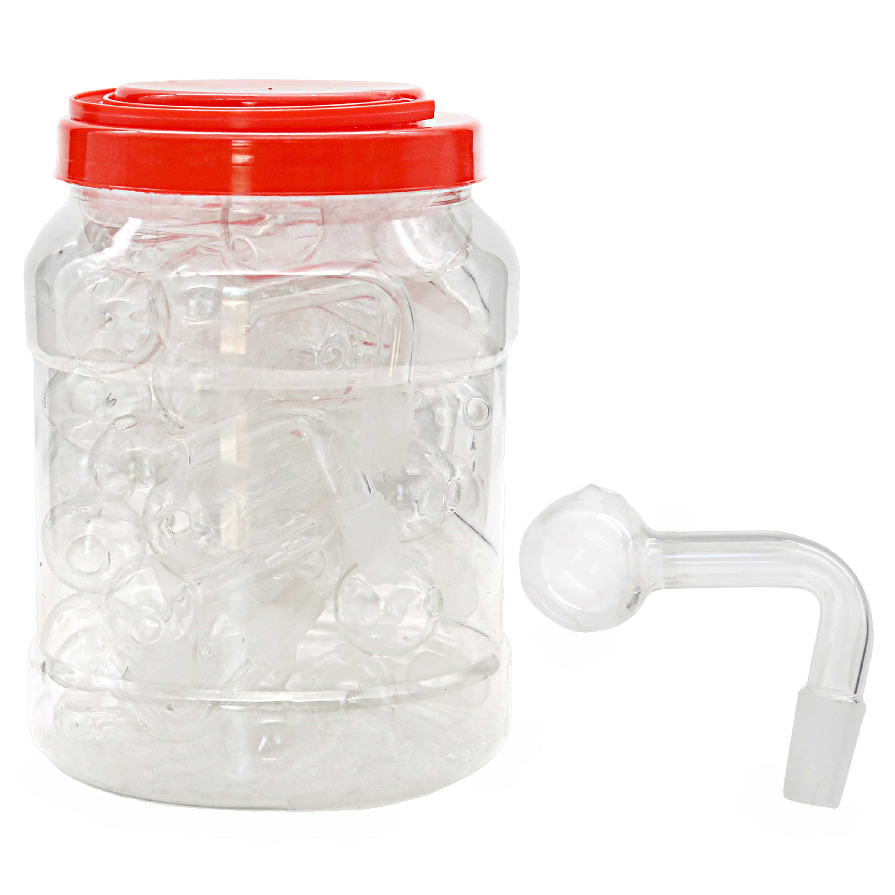 Clear L Shaped Bend OB (OBJ52C) | 14mm | Male | 45 Count Display product image