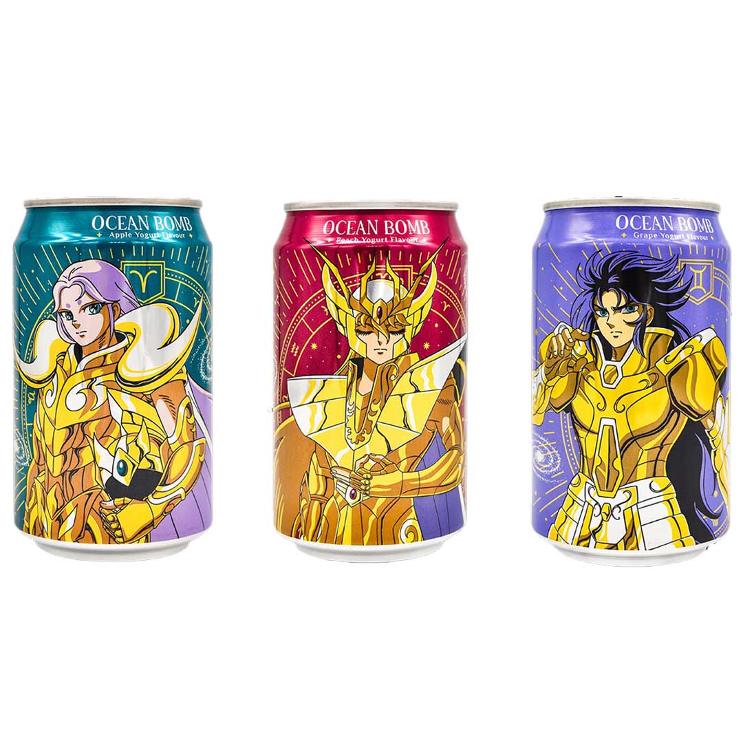 Ocean Bomb Saint Seiya Anime Flavored Sparkling Water | 330ml product image