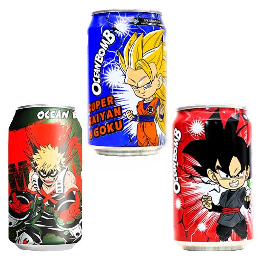 Ocean Bomb Anime Flavored Sparkling Water | 330ml product image