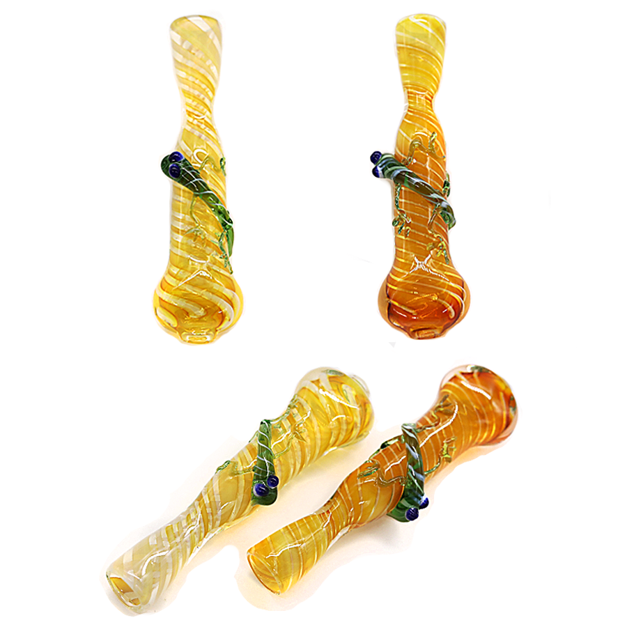 One Hitter Animal Swirl Chillum (HP-123) | 3 inch | Assorted Colors product image
