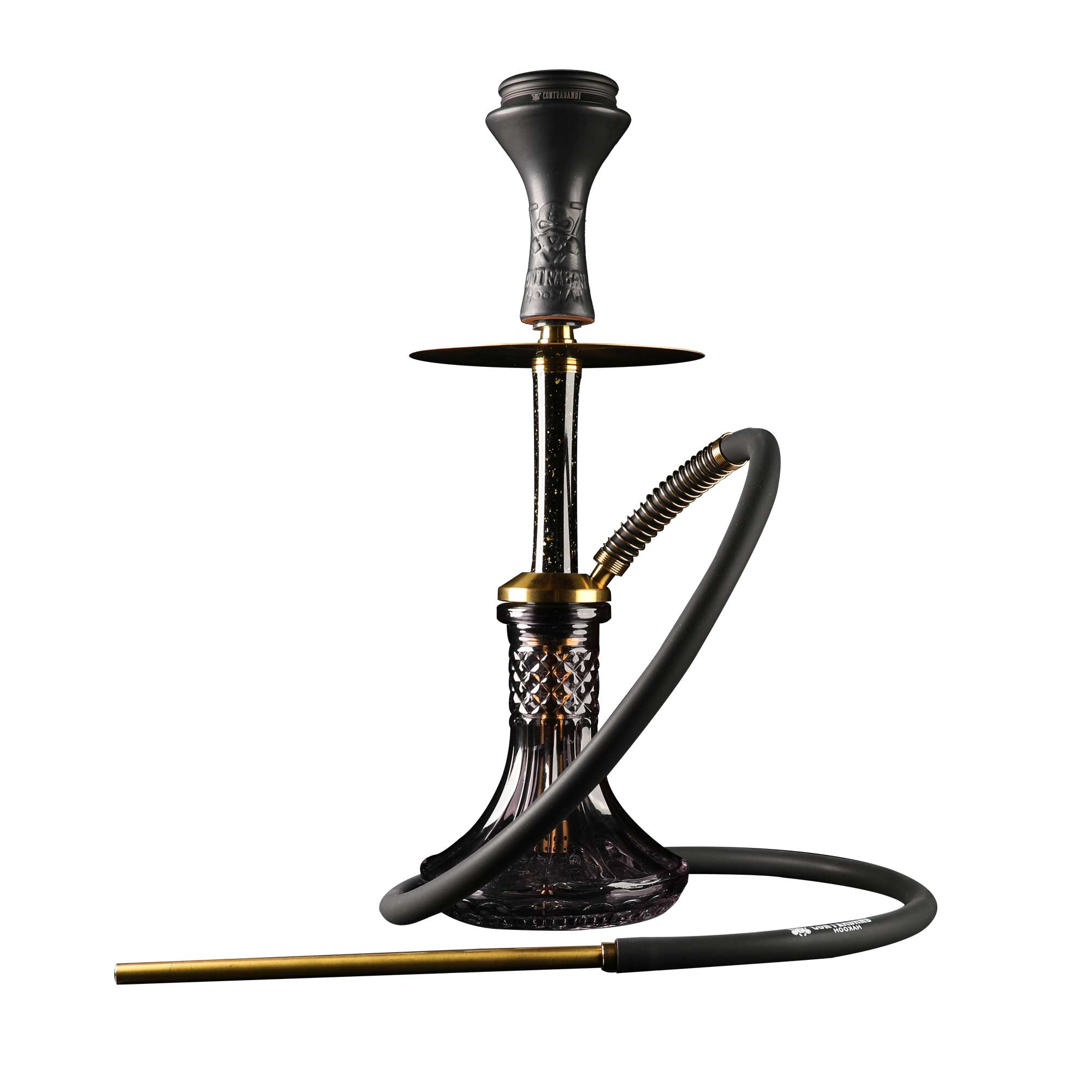 Contraband Russian Roulette Hookah (Gold Edition) | 15 inch | Assorted Colors product image