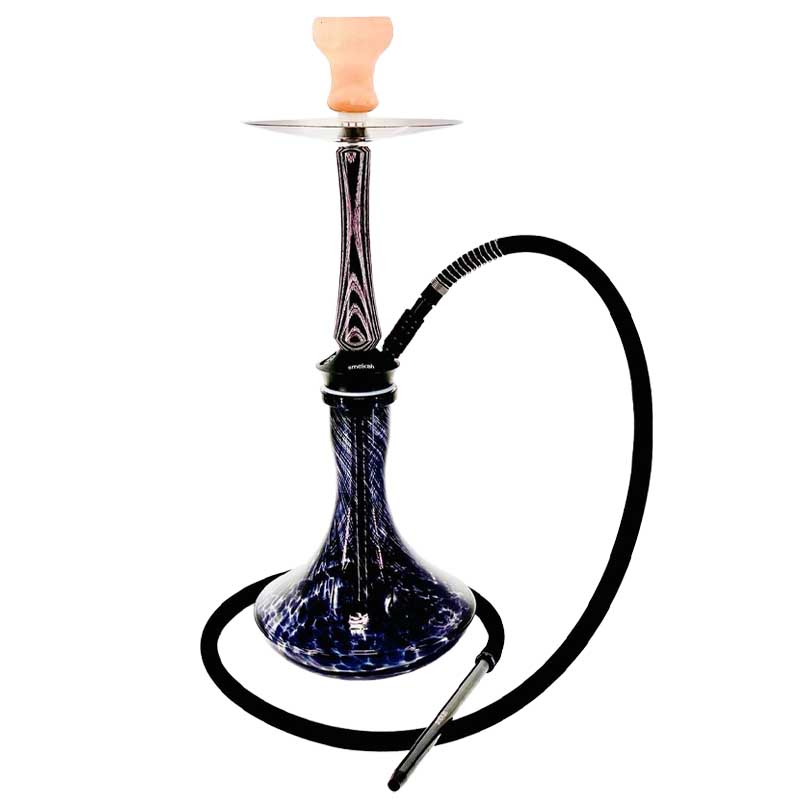 Onyx Warrior Wood One Hose Hookah | 25 inch | Assorted Colors product image