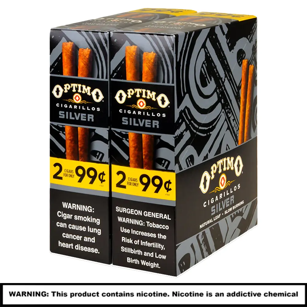  Optimo Cigars (2 For $0.99) | 2 Pack | 30 Count Display | SILVER product image