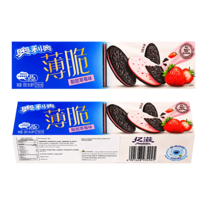 Oreo Ultra Thin Biscuit | Strawberry product image