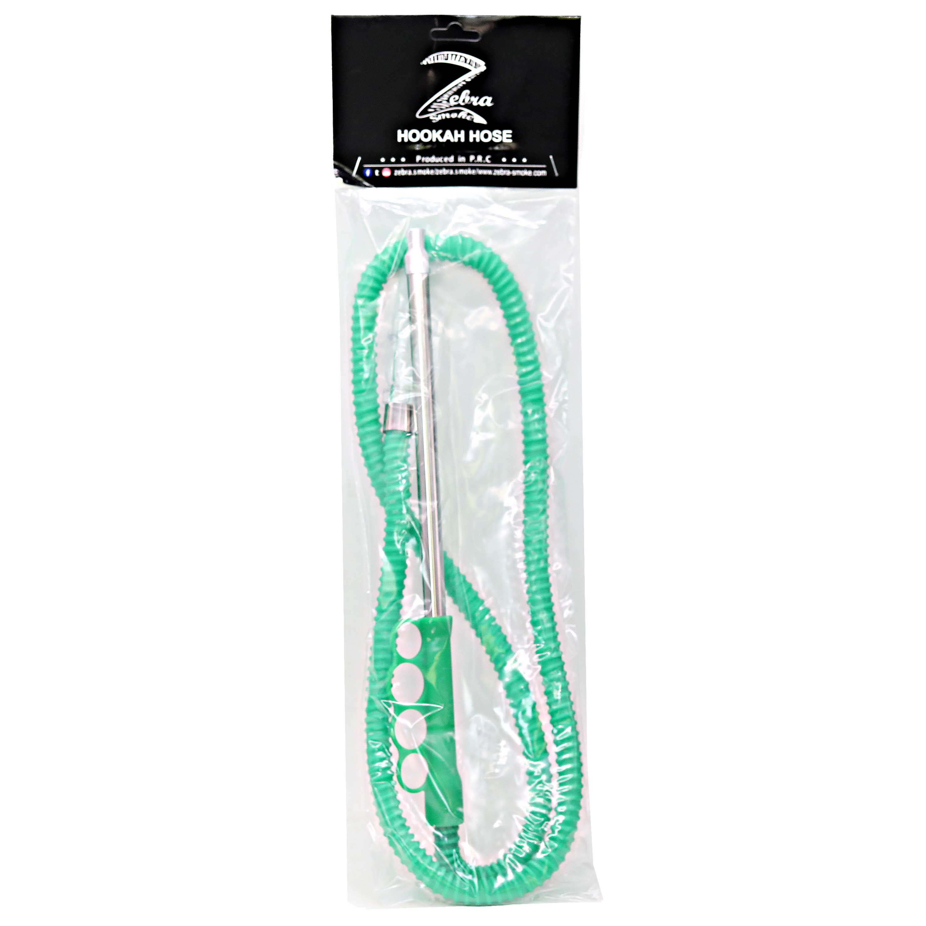 Zebra Brass Knuckles Disposable Hookah Hose (PA-16) | Assorted Colors product image