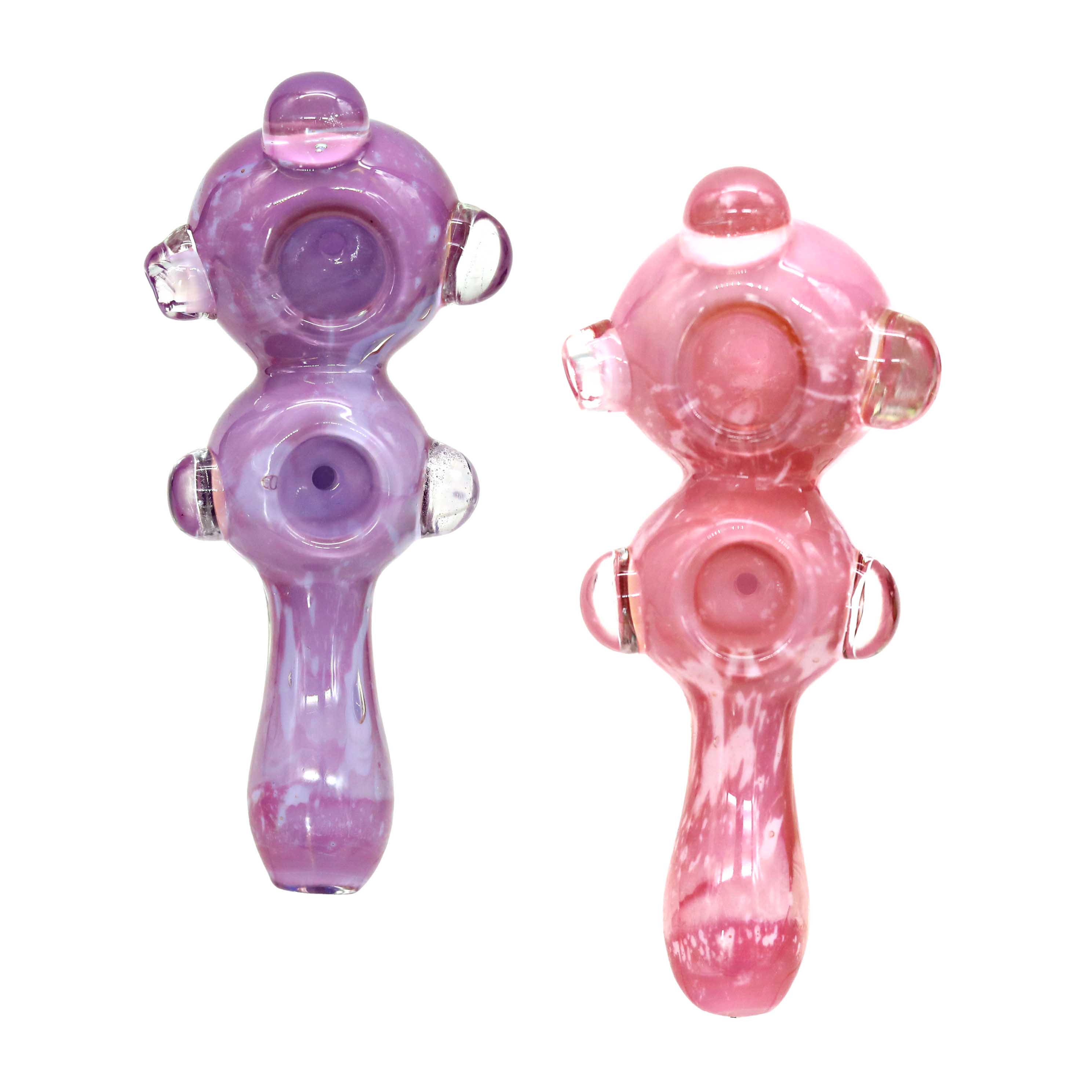 Double Bowl Handpipe (PH204) | 5 inch | Assorted Colors product image