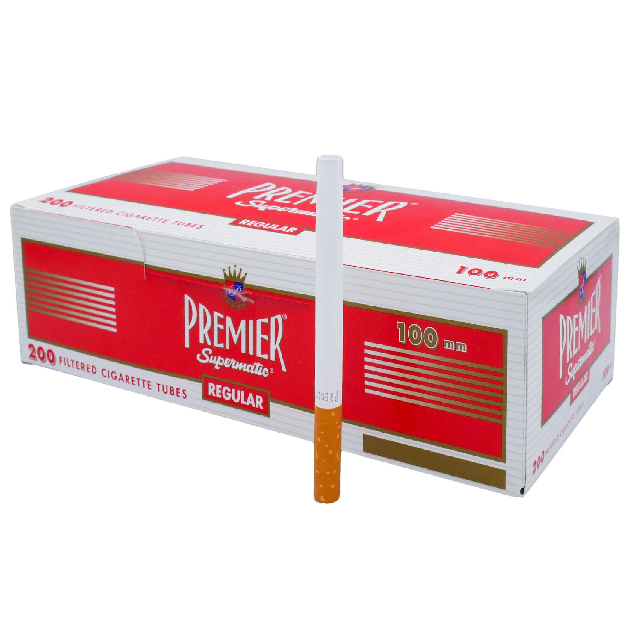Premier Supermatic Filtered Cigar Tubes (PTR100) | 100mm | 200 Count Display product image
